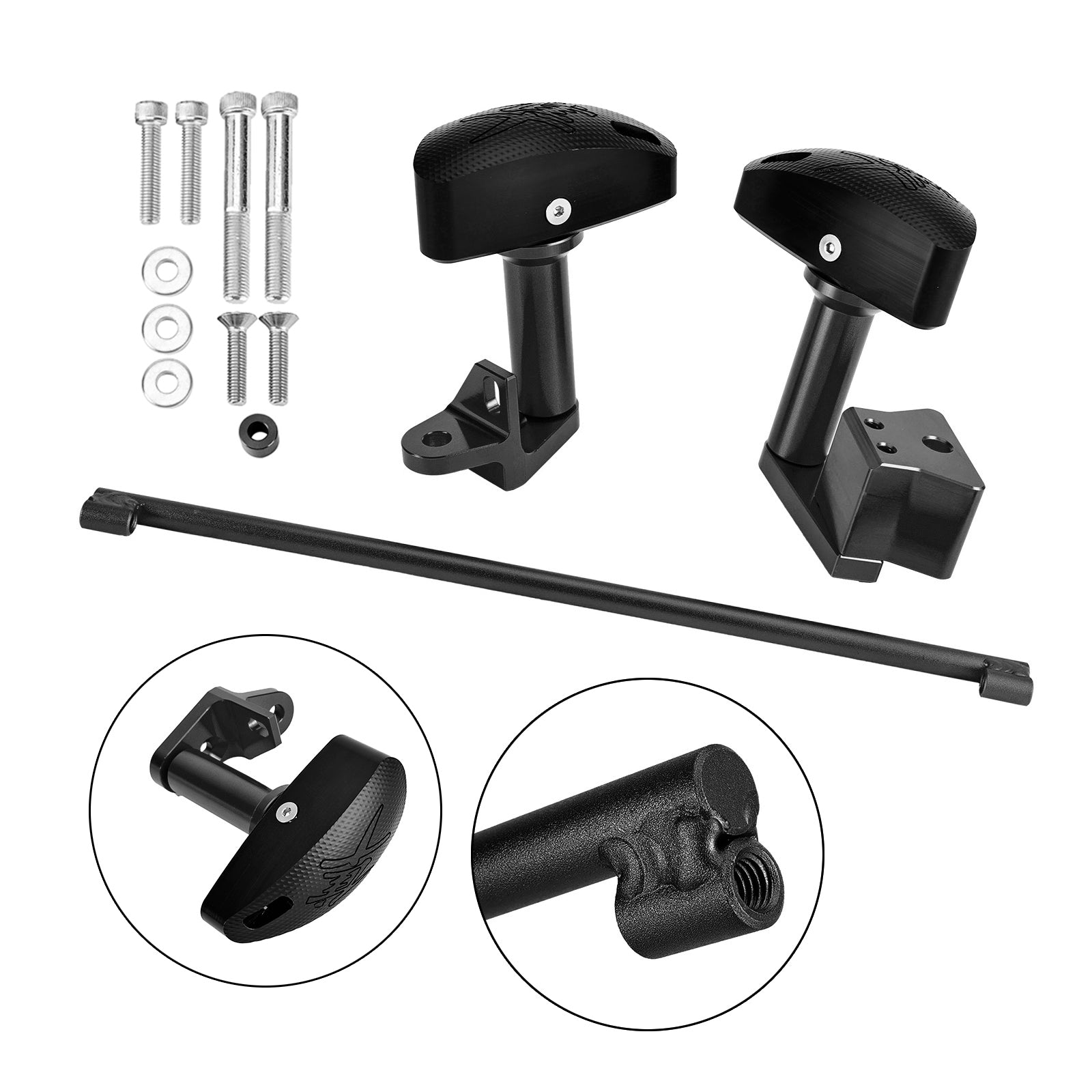 Motorbeschermers beschermkussen motorschuif zwart geschikt voor Suzuki Gsxr1300 08-20