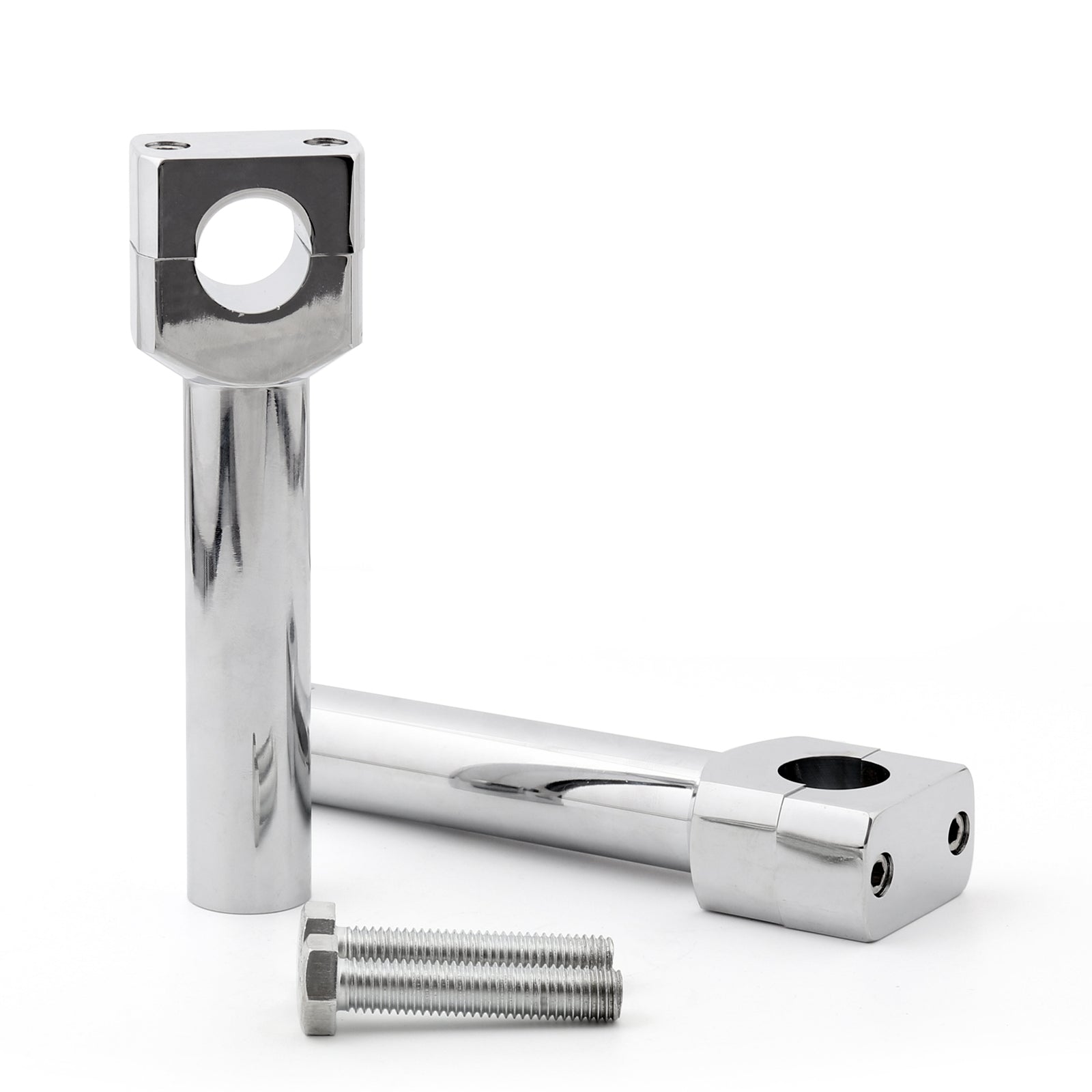 6" Ensemble de rehausseurs de guidon de moto adaptés à 1" Barre chromée