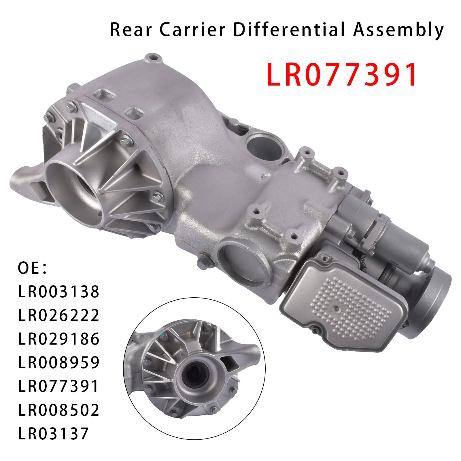 Rear Carrier Differential LR077391 For Land Rover LR2 2009-2015 Range Rover