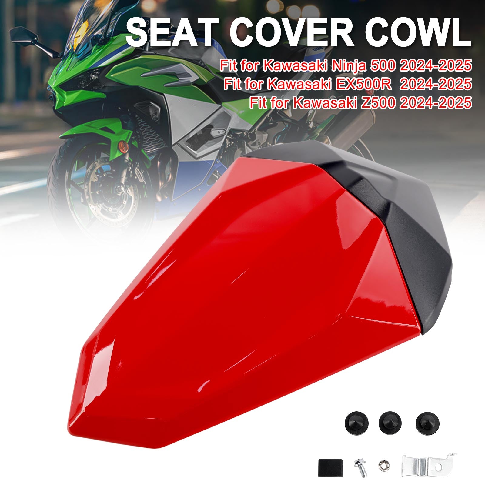 2024-2025 Kawasaki Ninja 500 EX500R Z500 Tail Rear Seat Fairing Cowl