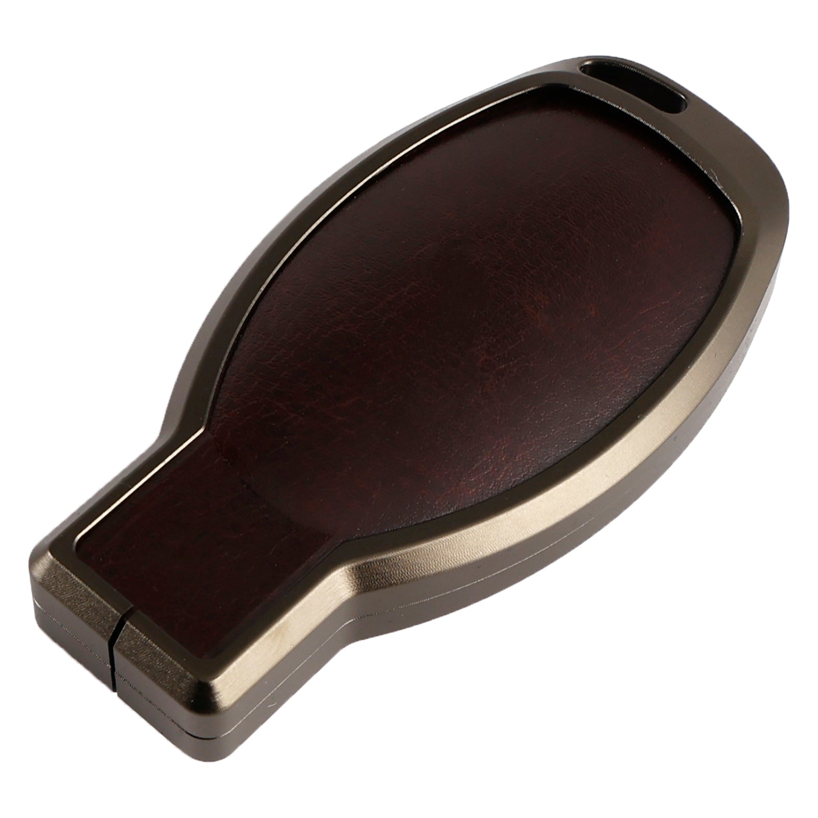 Étui marron pour clé de voiture en alliage d'aluminium TPU, housse pour Benz GLC GLK CLS GLA CLA AMG