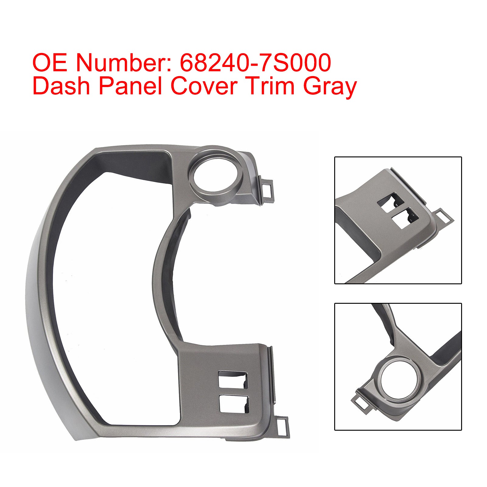 Dash Panel Gauge Cover Trim Grey 68240-7S000 for Nissan Titan Armada 2004-2006