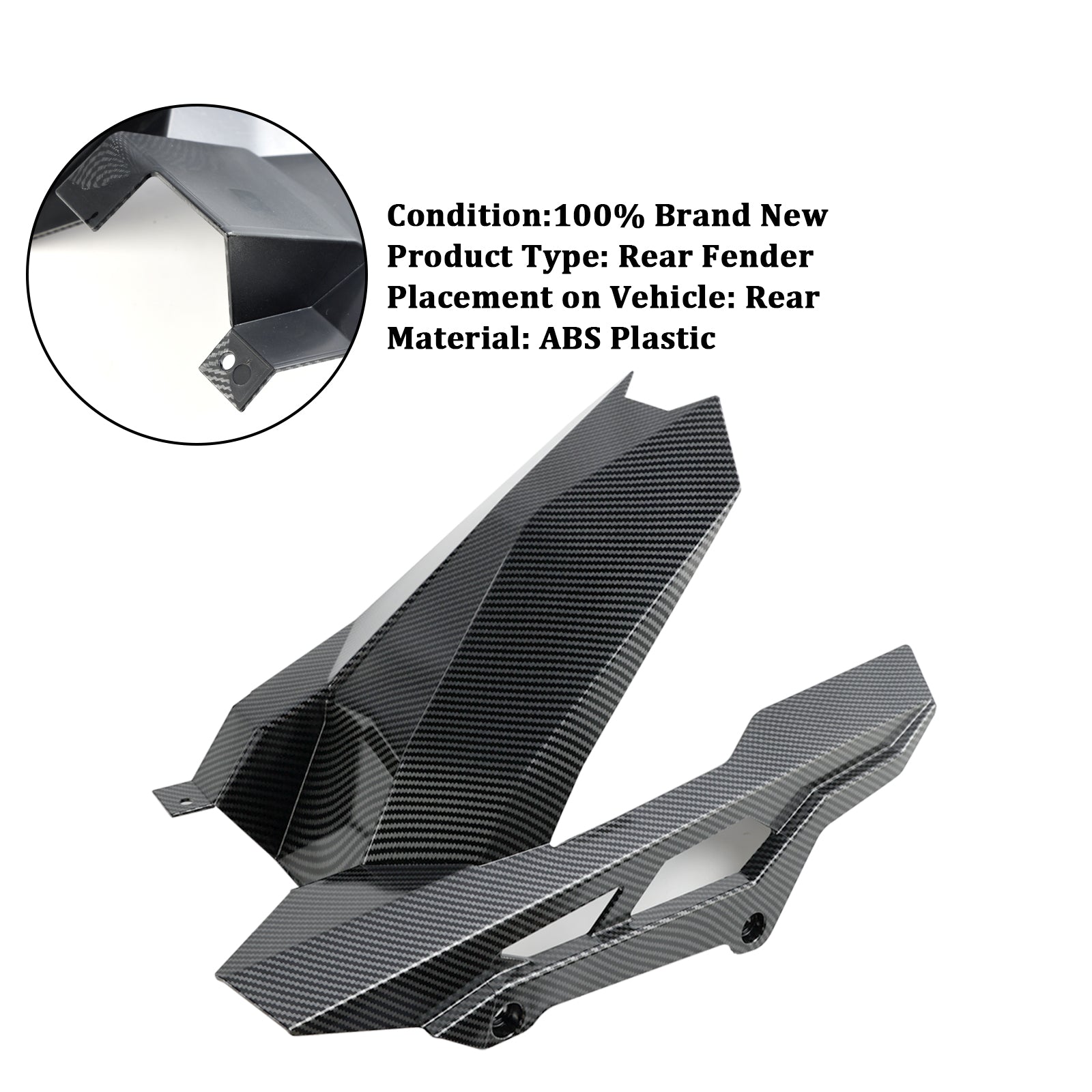 2023-2024 Kawasaki ZX-4R achterspatbord spatbord kuipkuip