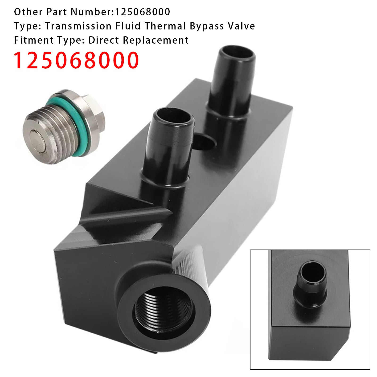 2014-2018 GM Silverado/Sierra 6L80 TRANSMISSION FLUIDE THERMAL BYPASS VALVE 125068000