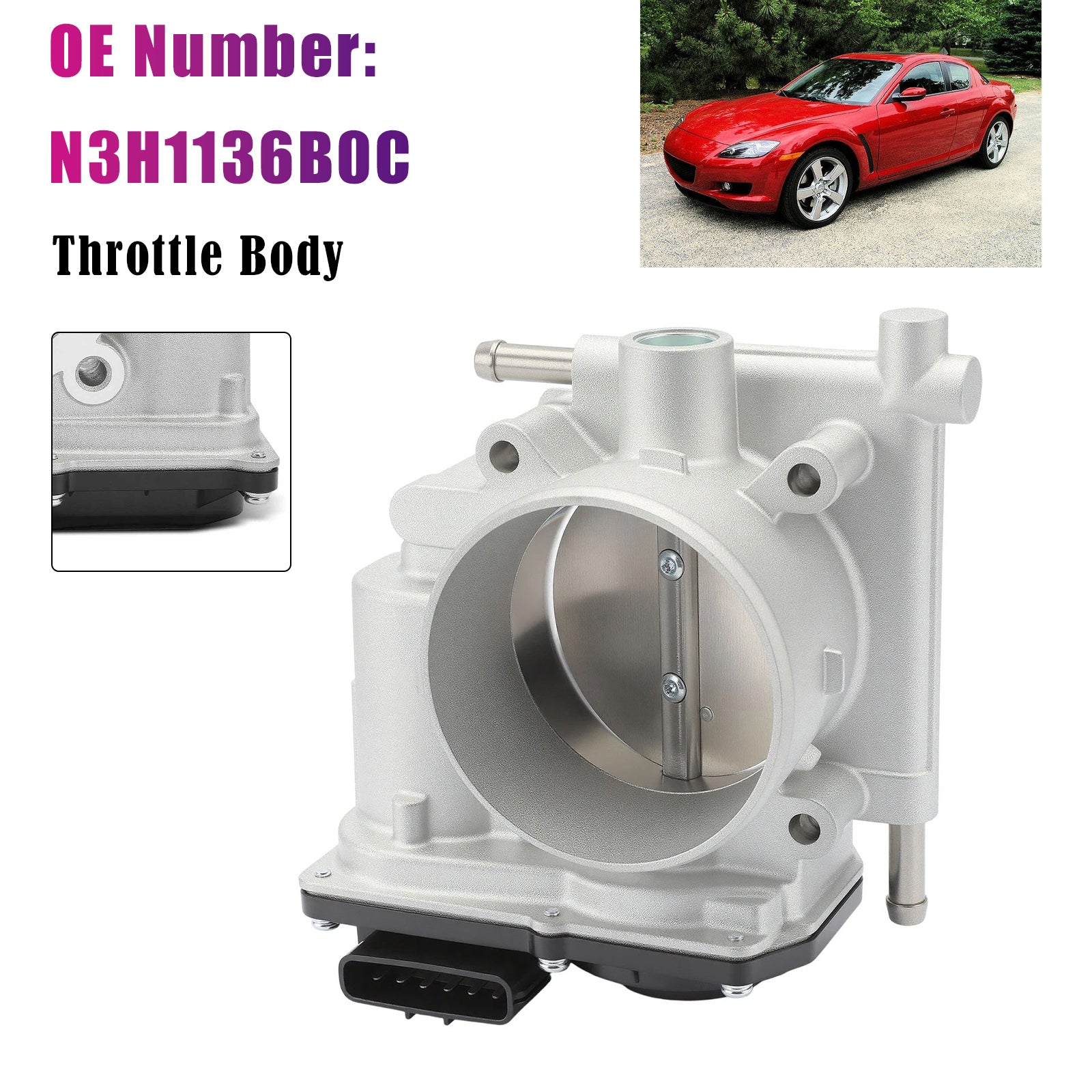 Throttle Body Assembly N3H1136B0C For Mazda RX-8 2004-2011 Coupe