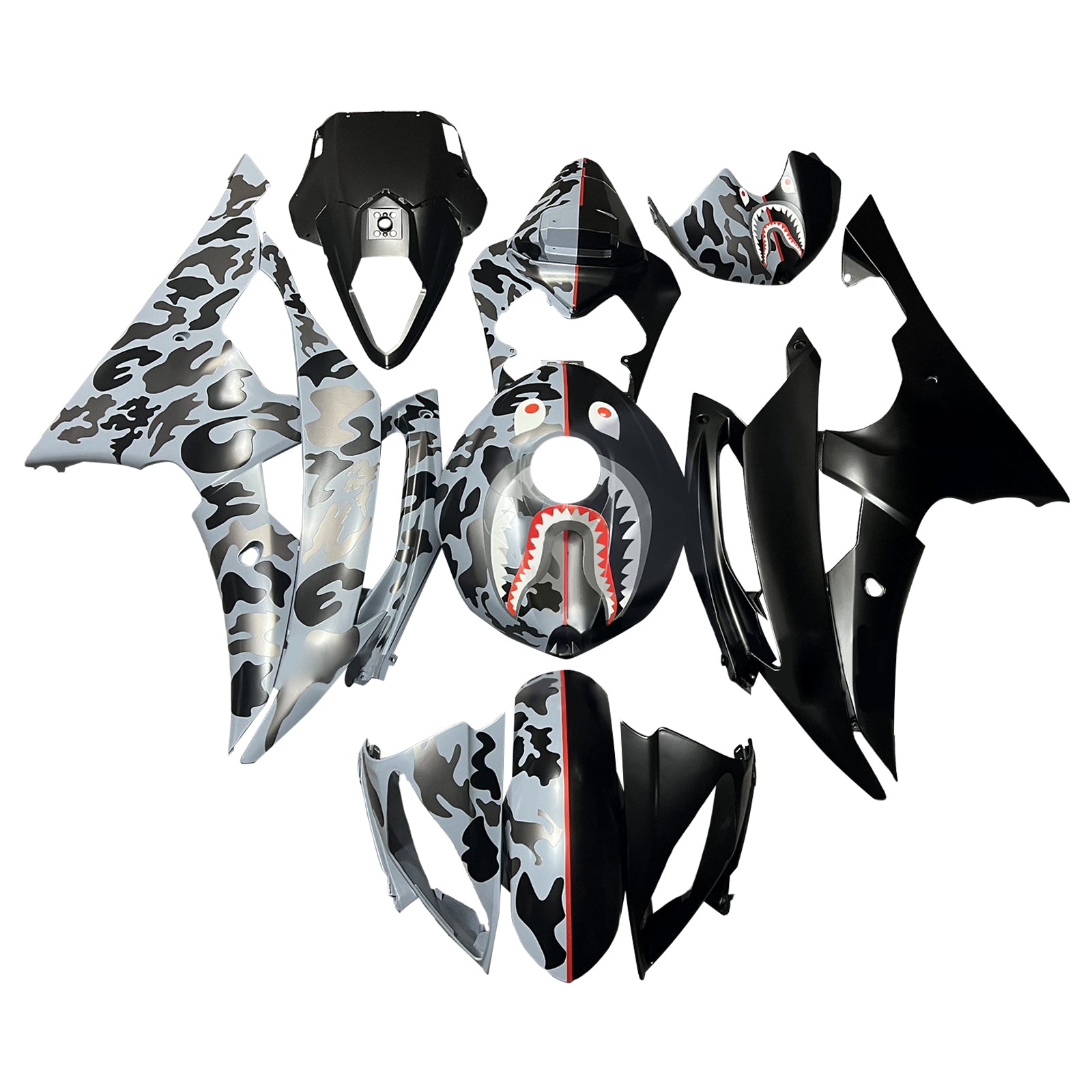 Injection Fairing Kit Bodywork Plastic ABS For Yamaha YZFR6 YZF-R6 2008-2016