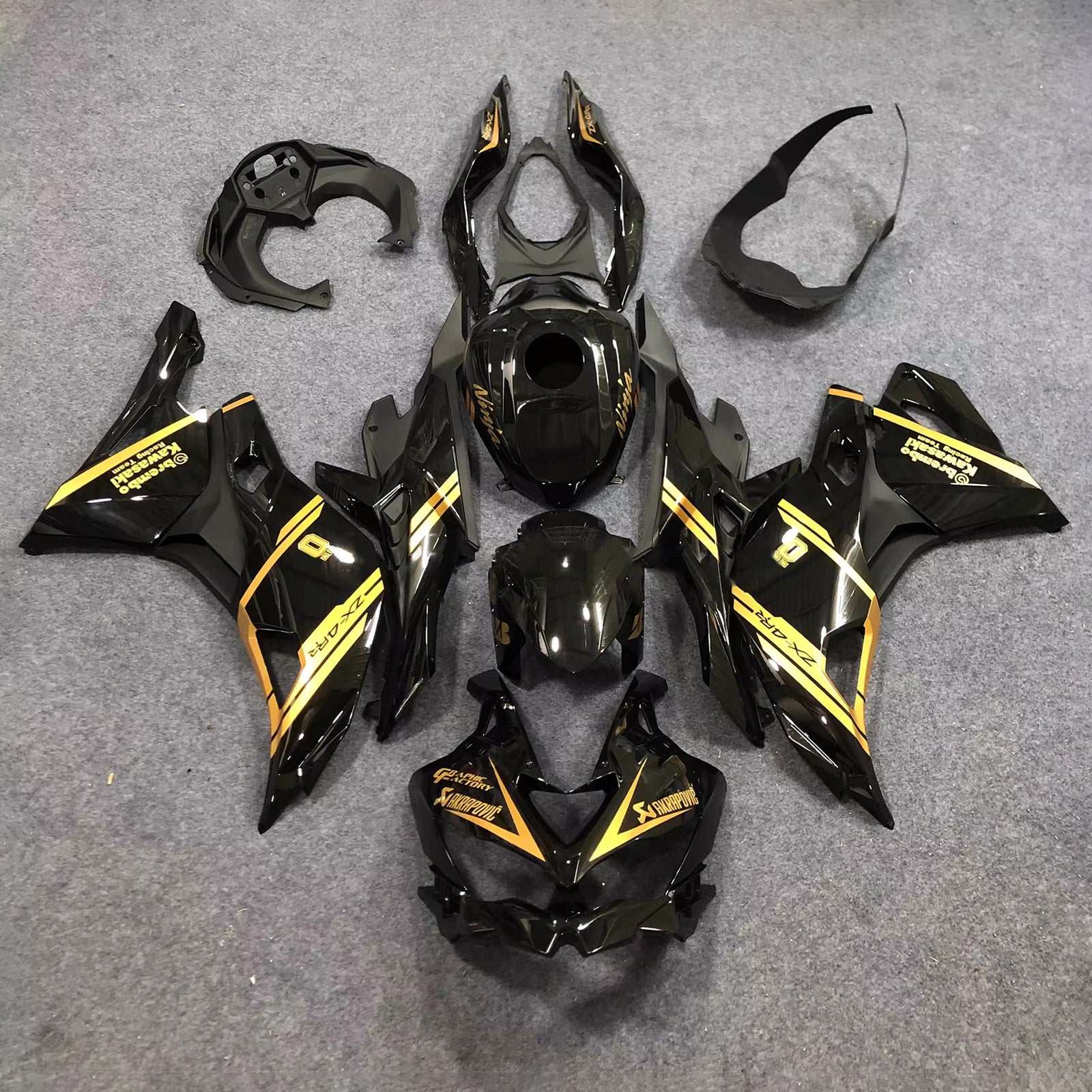Kit carenatura iniezione adatto per Kawasaki Ninja ZX-25R ZX-4R ZX-4RR 2019-2025