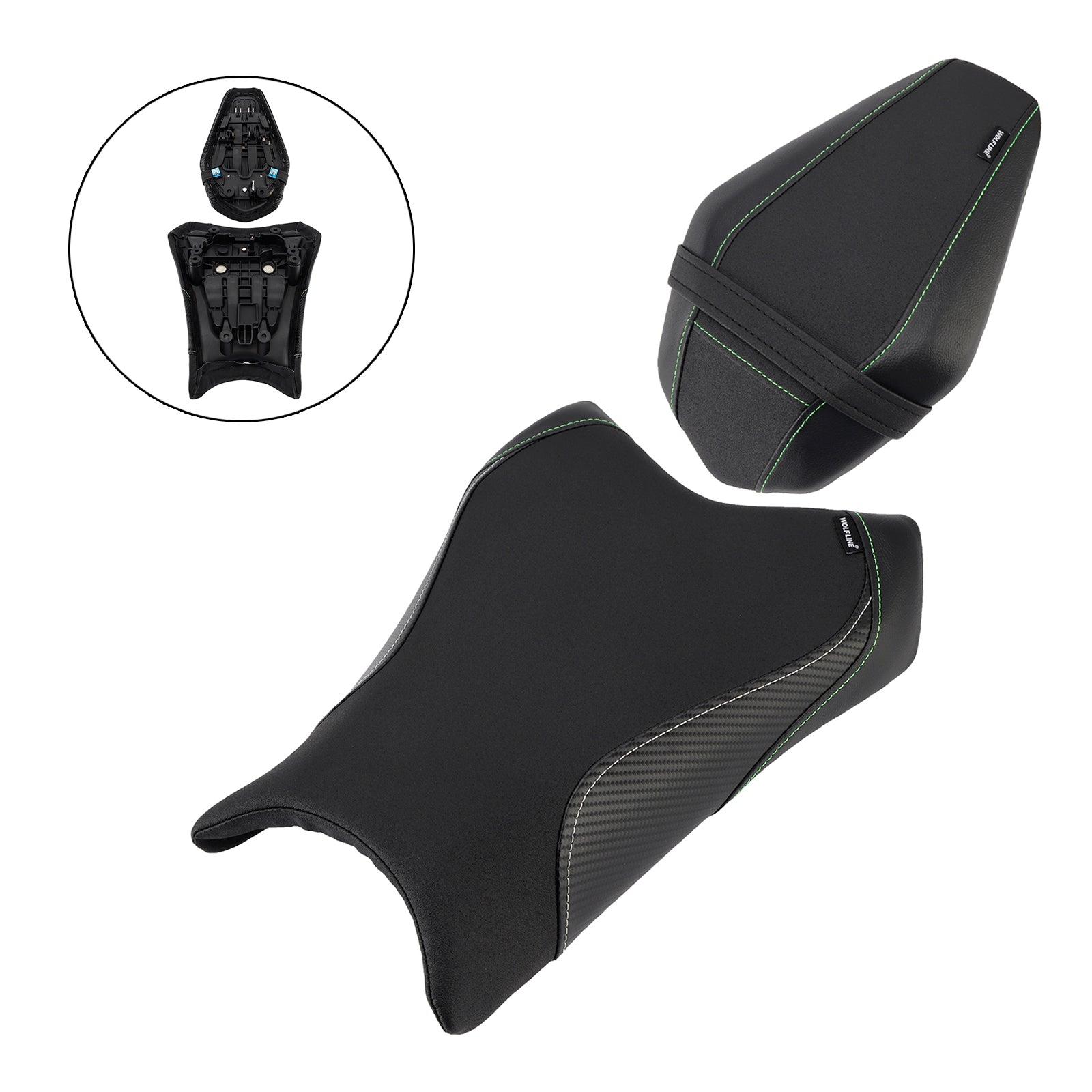 Lower Front W/ Rear Seat Driver Pillion Black2 For Bmw R1300Gs R 1300 Gs 24-25