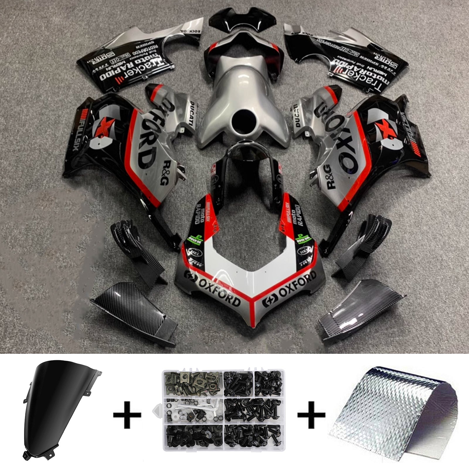 2020-2021 Ducati Panigale V4/V4S 2019-2022 V4SP/V4R Kit de camerage d'injection de carrosserie