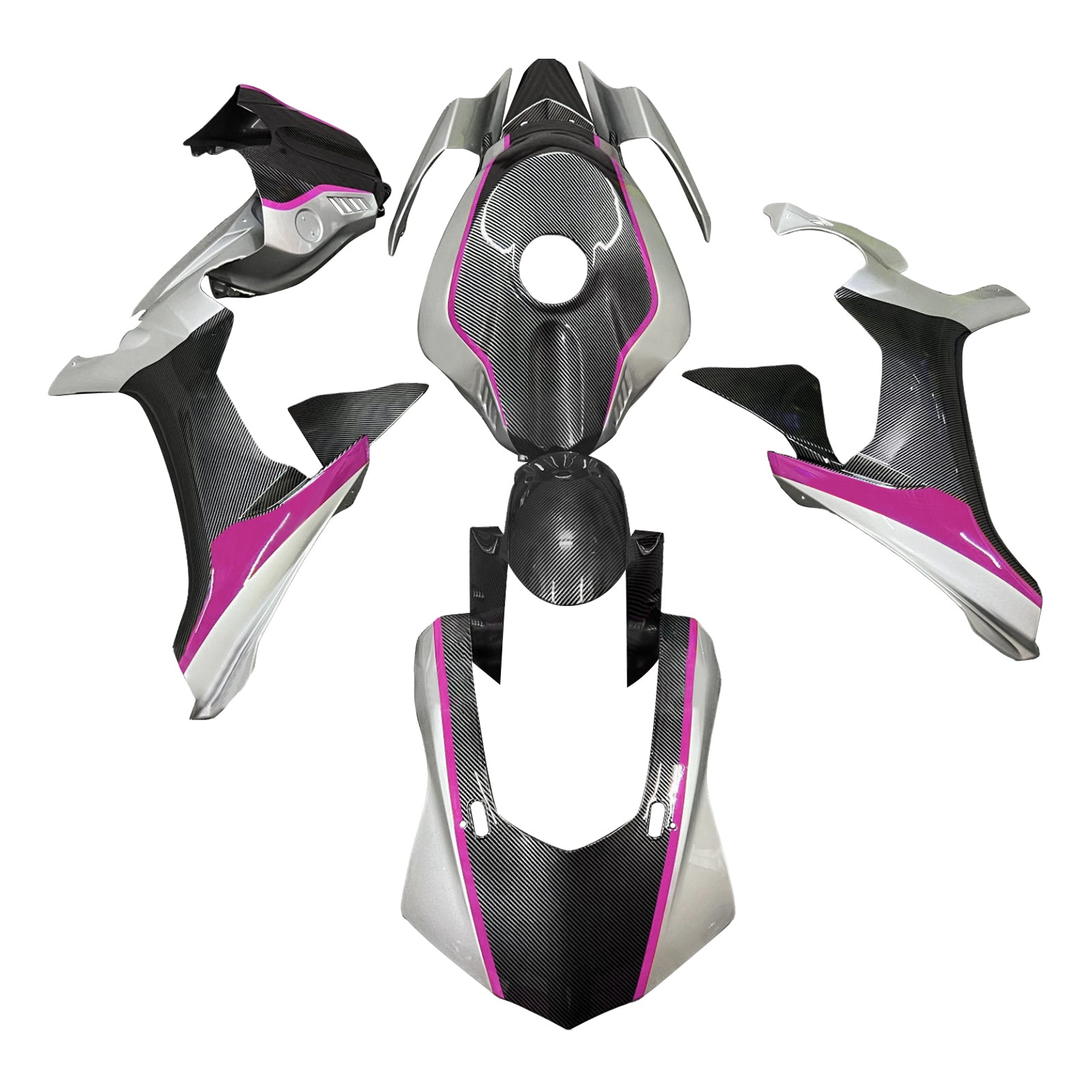 Kit de carénage d'injection carrosserie plastique ABS pour Yamaha YZFR1 YZF-R1 2015-2019