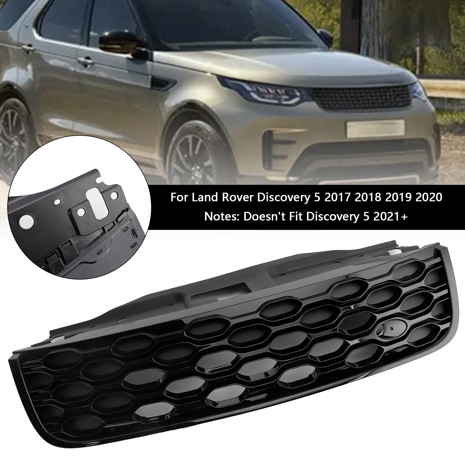 2017-2020 Land Rover Discovery 5 L462 Front Bumper Grill Grille Black