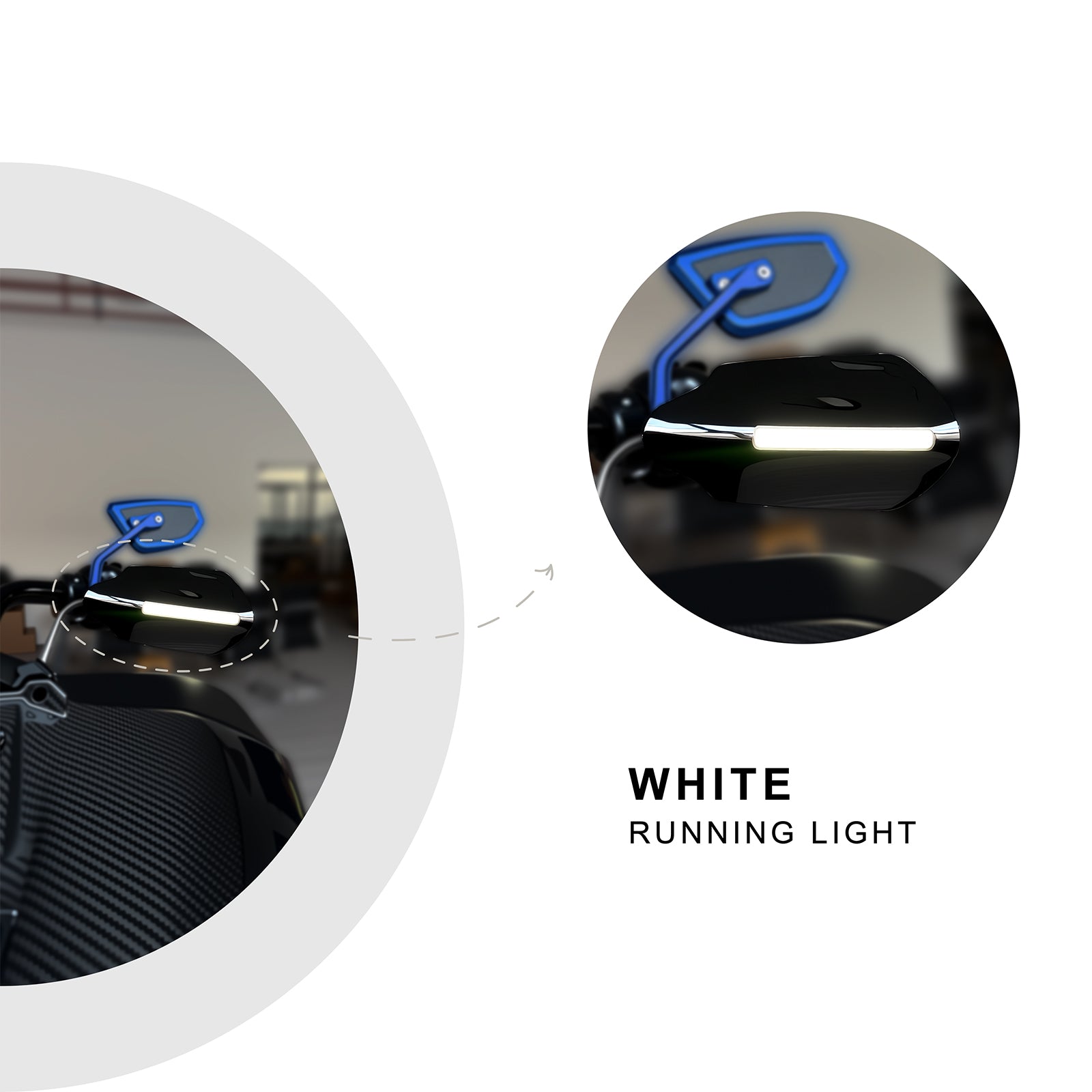 Handguard w/ turn signal fit for Touring Road King 2021-2023 Road Glide 15-2020