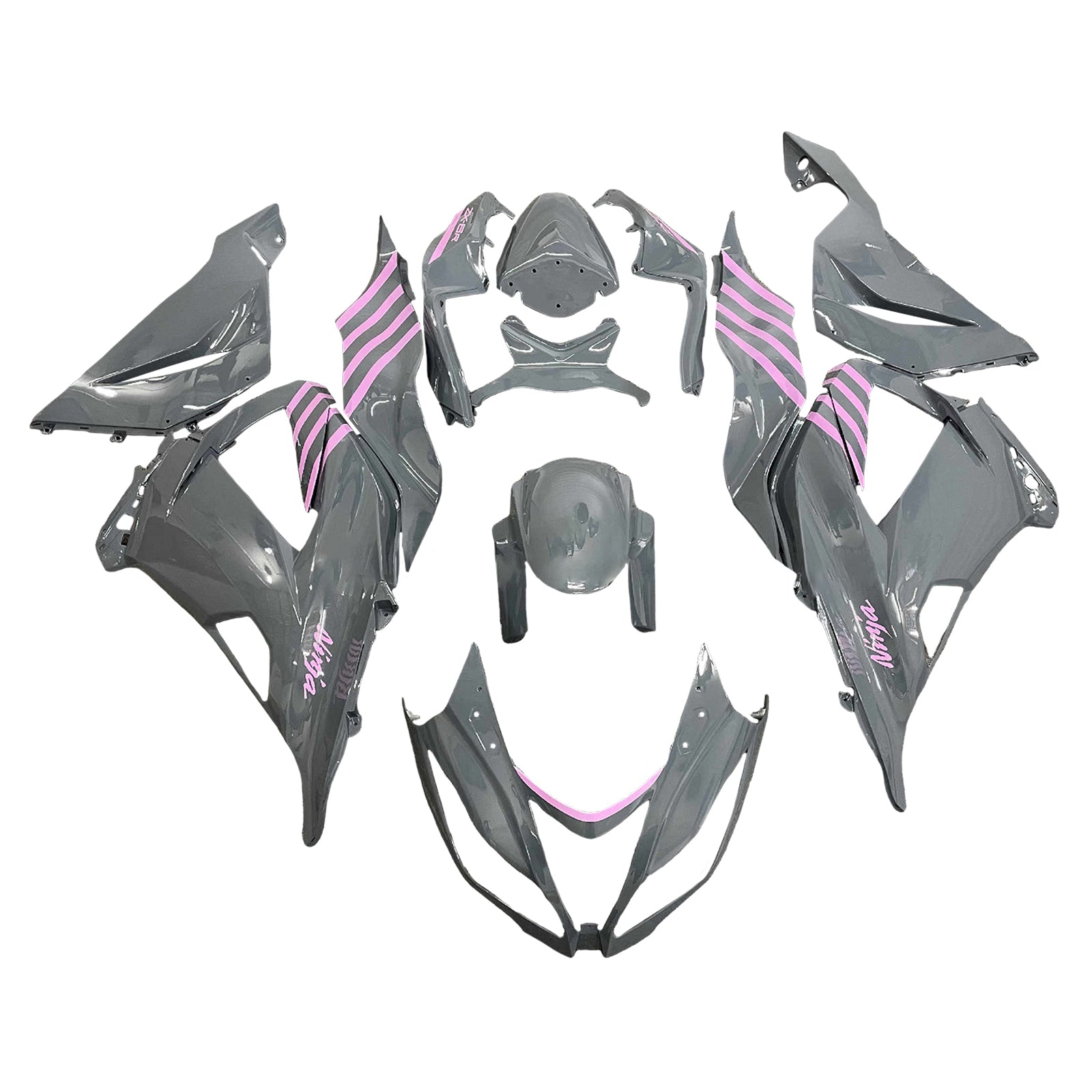 Kit de carénage injection de carrosserie en plastique ABS FAX pour Kawasaki ZX6R 636 2013-2018