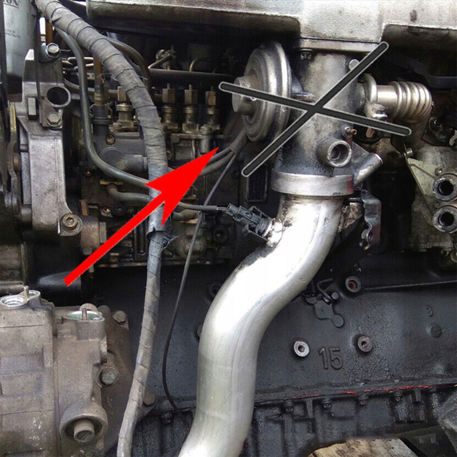 Mercedes-Benz E300 W210 S210 OM606 3.0 TD Motor EGR Blanking Blank Kit