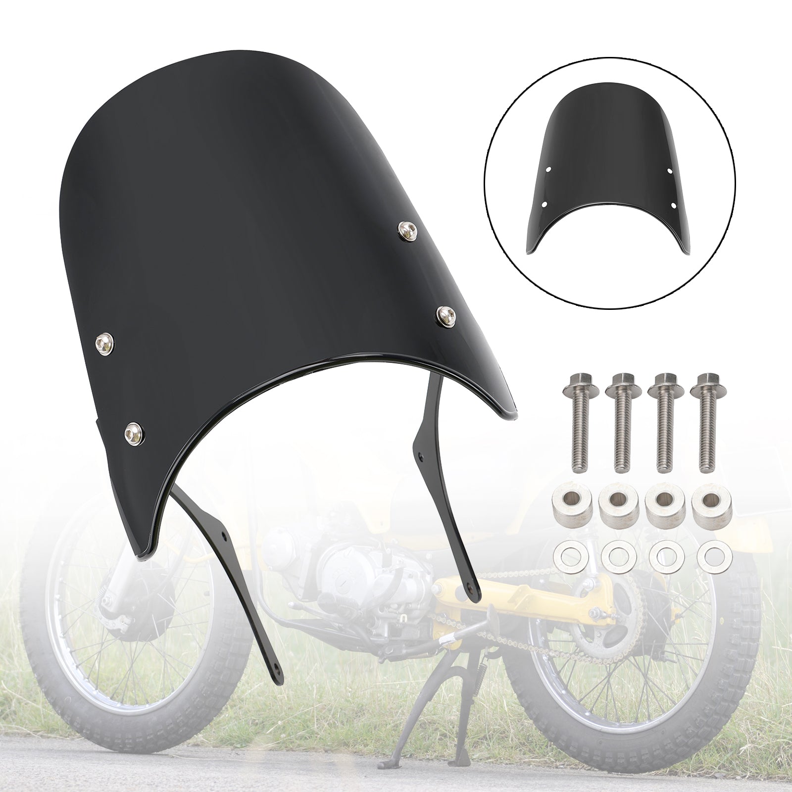 Vindrutan vindruta passar för Honda Trail 125 CT110 CT125 Hunter Cub 2021-2023