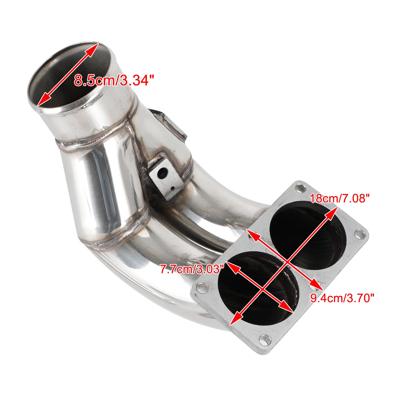 3.5" Collecteur d'admission compatible avec Dodge RAM 2007-2018 6,7 L Diesel 2500 3500 4500 5500