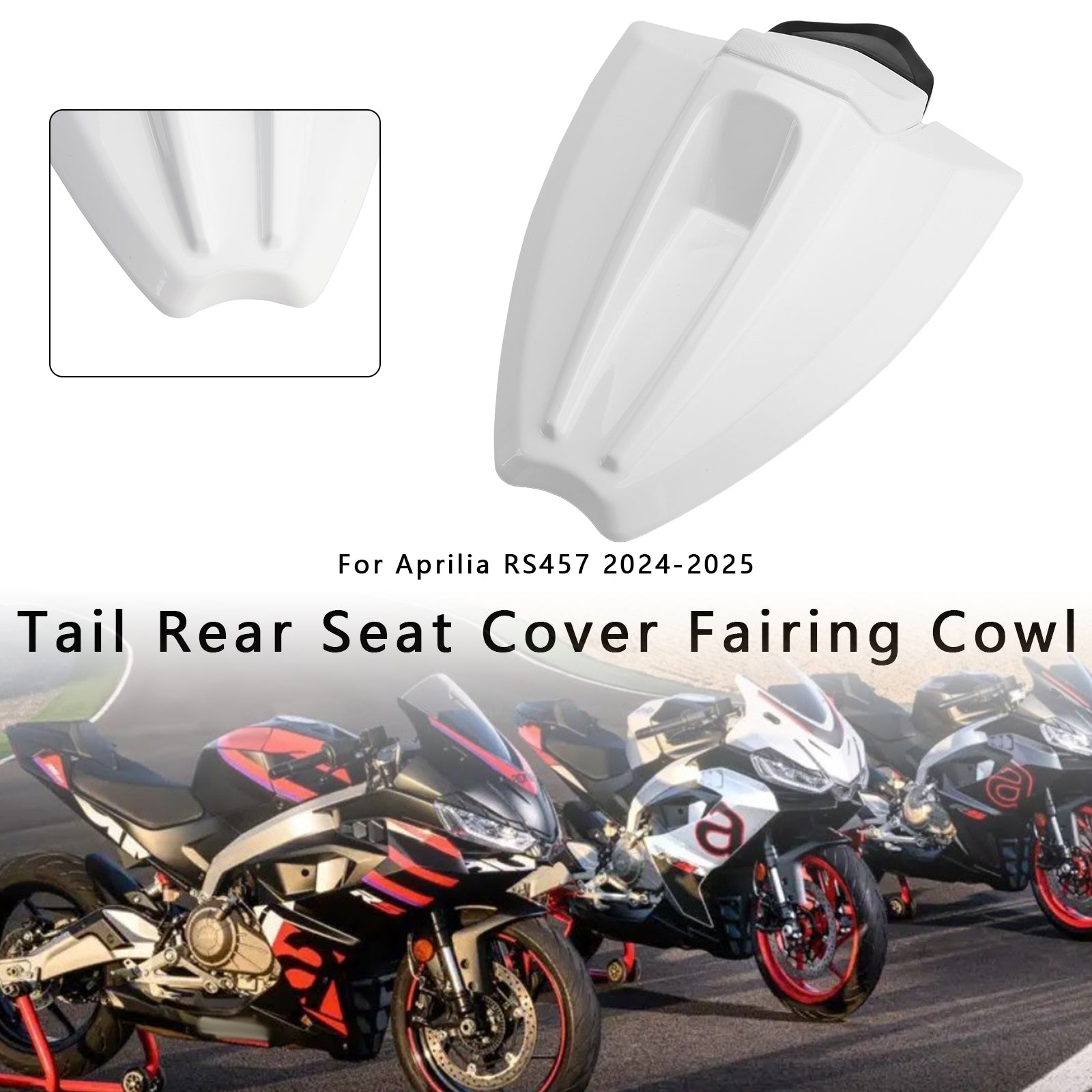 2024-2025 Aprilia Rs 457 Hale baksete deksel Fairing Cowl