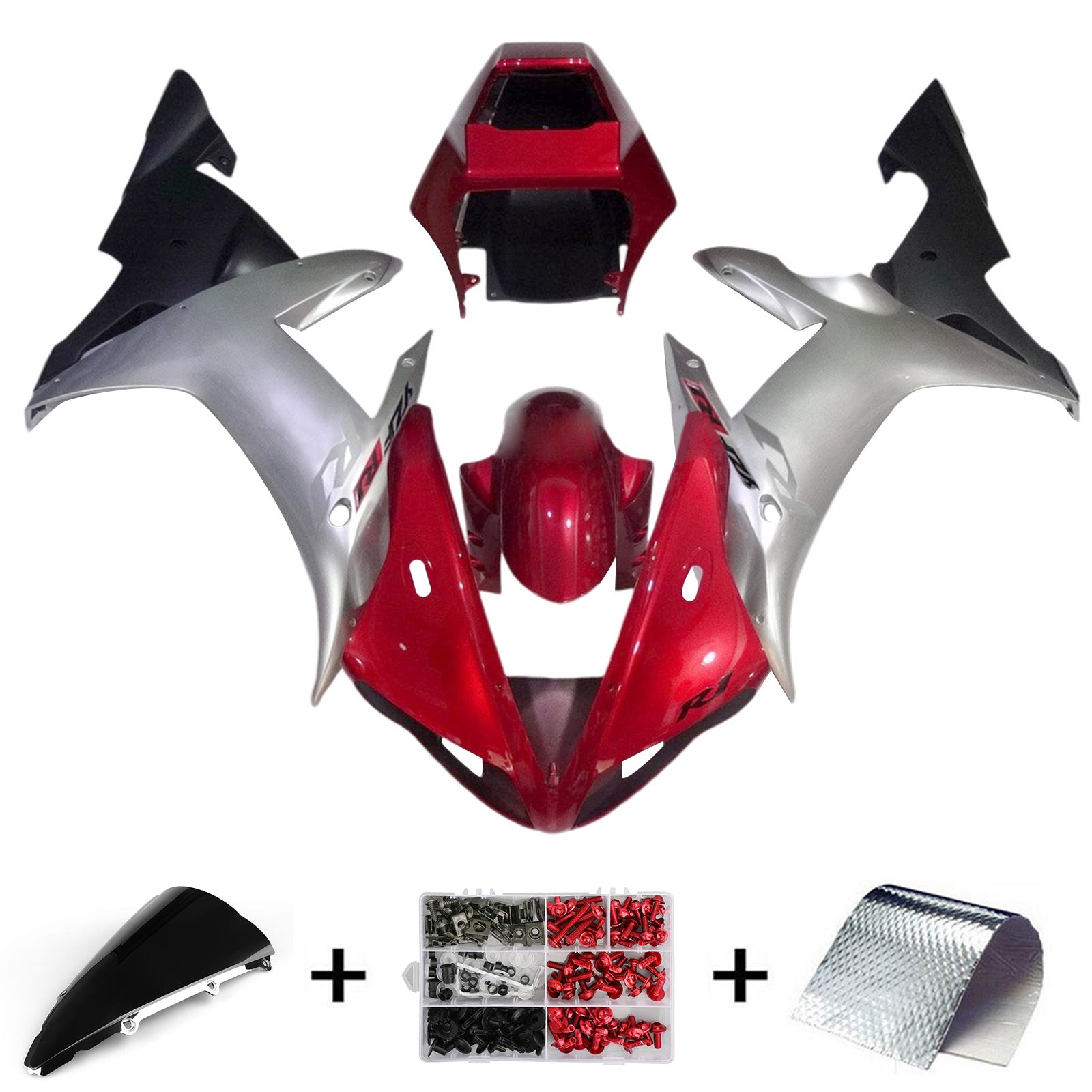 2002-2003 YAMAHA YZF 1000 R1 injektionsmässa kit karosseriplast ABS