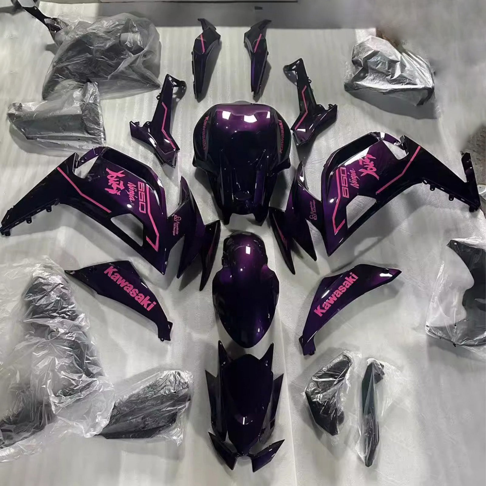 Kit carenatura iniezione Carrozzeria ABS adatto per Kawasaki ER-6F Ninja650 2020-2025