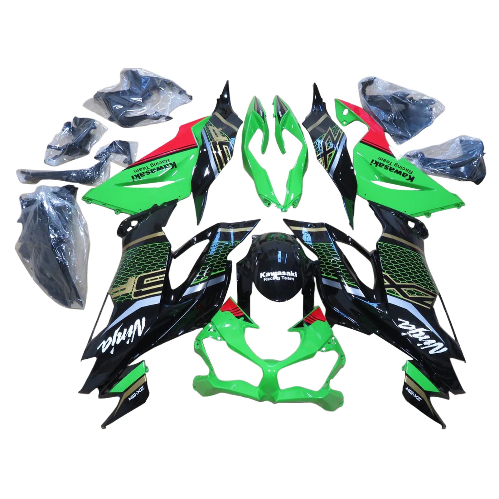 2019-2023 KAWASAKI ZX6R Injektion Fairing Kit Bodywork Plastic ABS