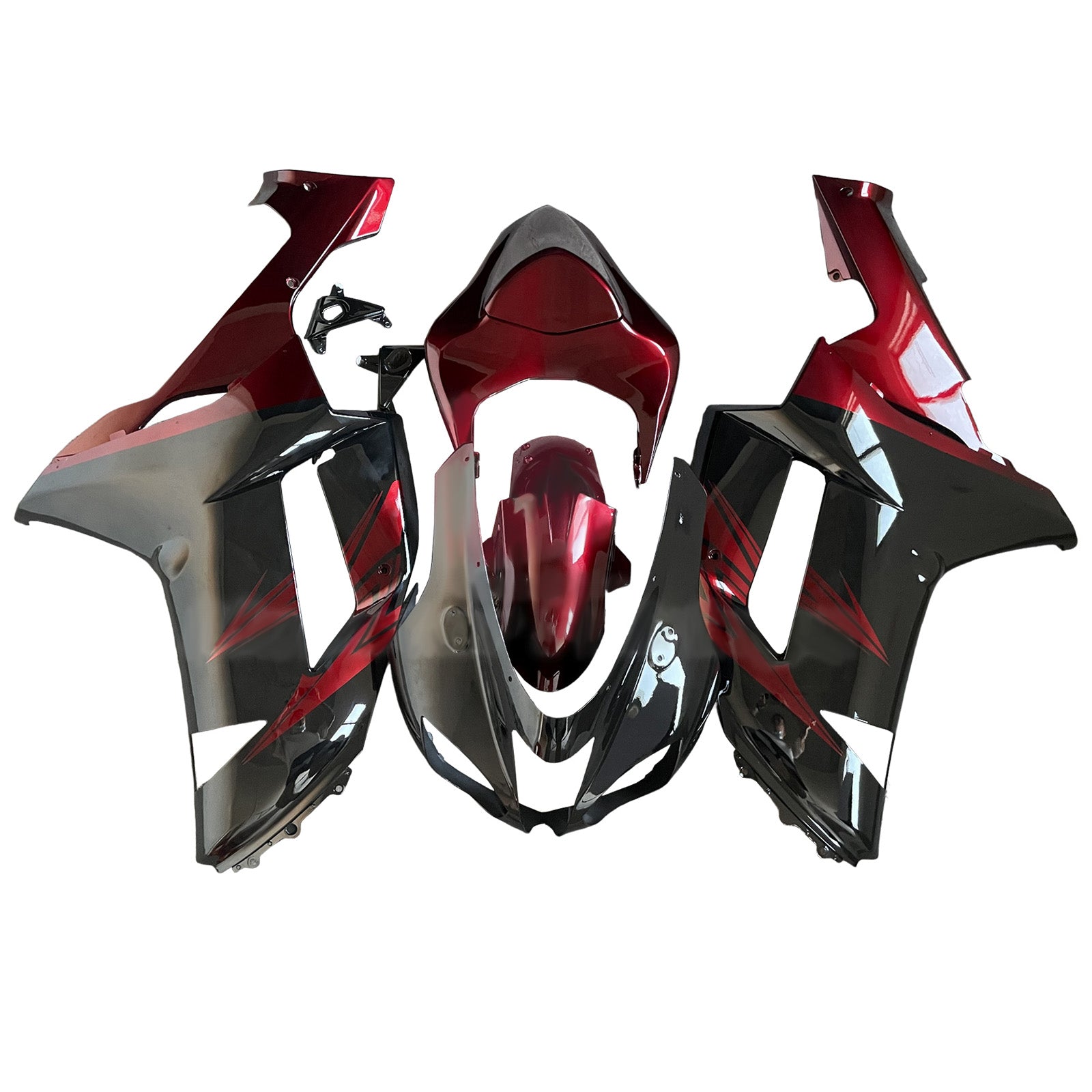 Injeksjon Fairing Kit Bodywork Plast Abs Fit for Kawasaki ZX6R 636 2007-2008