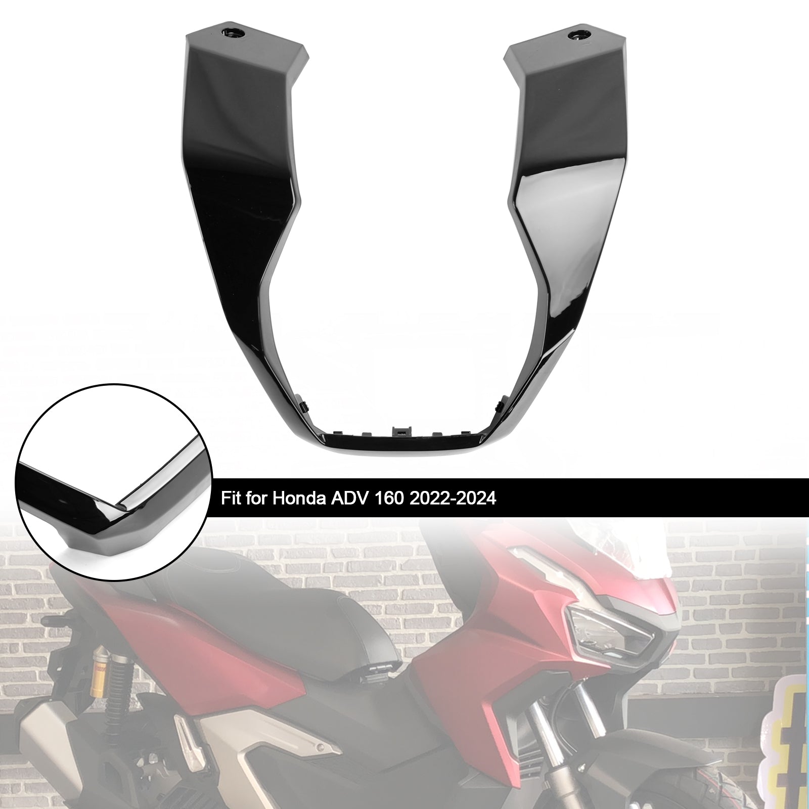 2023-2024 Honda ADV 160 Guidon Pilote Boîte centrale Couvercle inférieur Carénage
