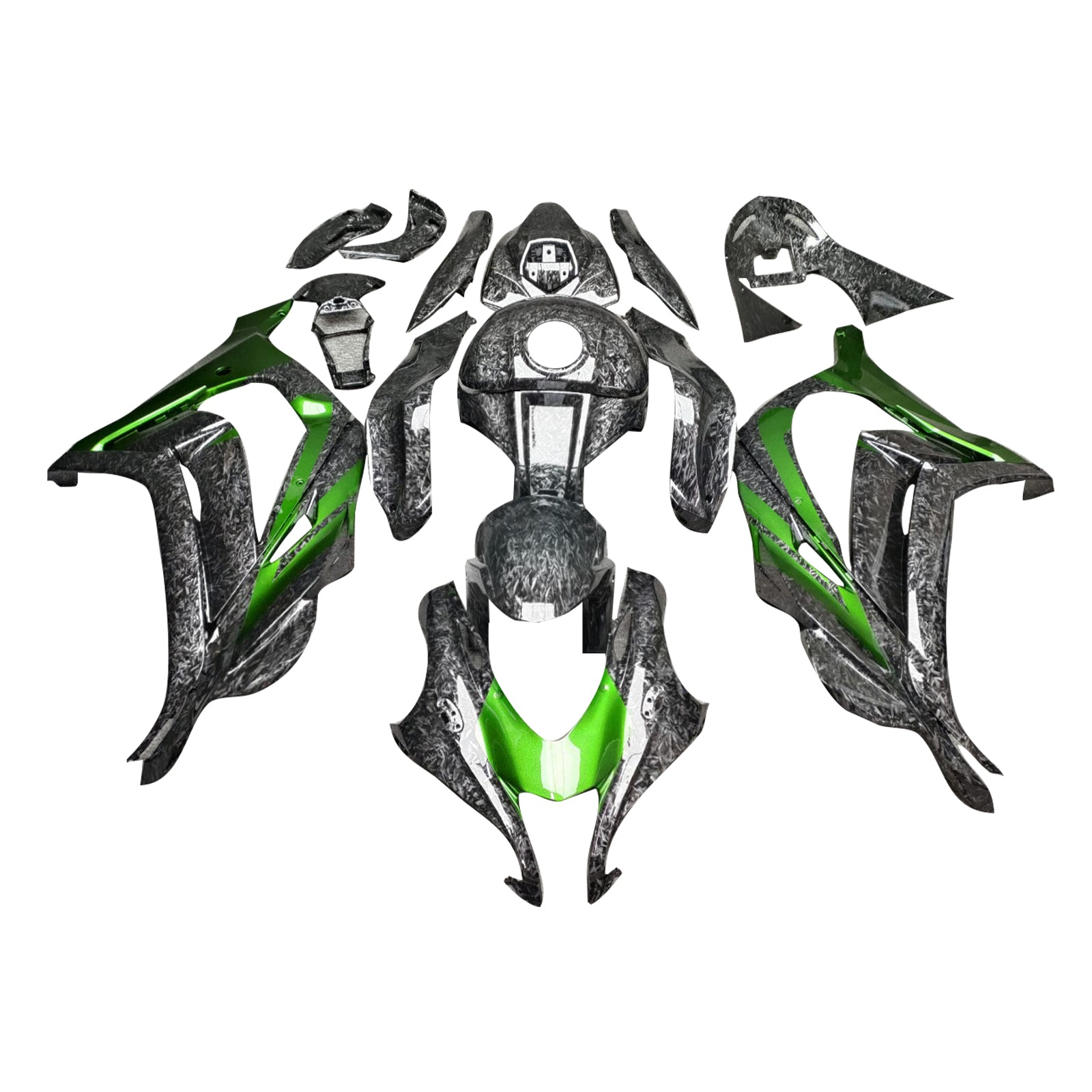 Kit de carenagem injeção ABS PLÁSTICO DE PLÁSTICOS ABS PARA KAWASAKI ZX10R 2016-2020