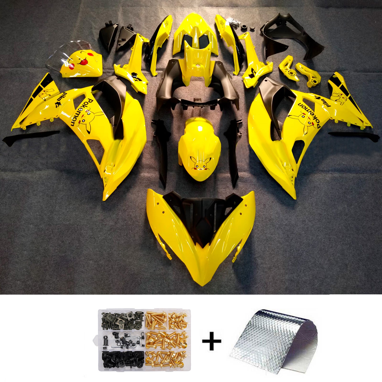 Injection Fairing Kit Bodywork Plastic ABS fit For Kawasaki ER-6F Ninja650R 2017-2019