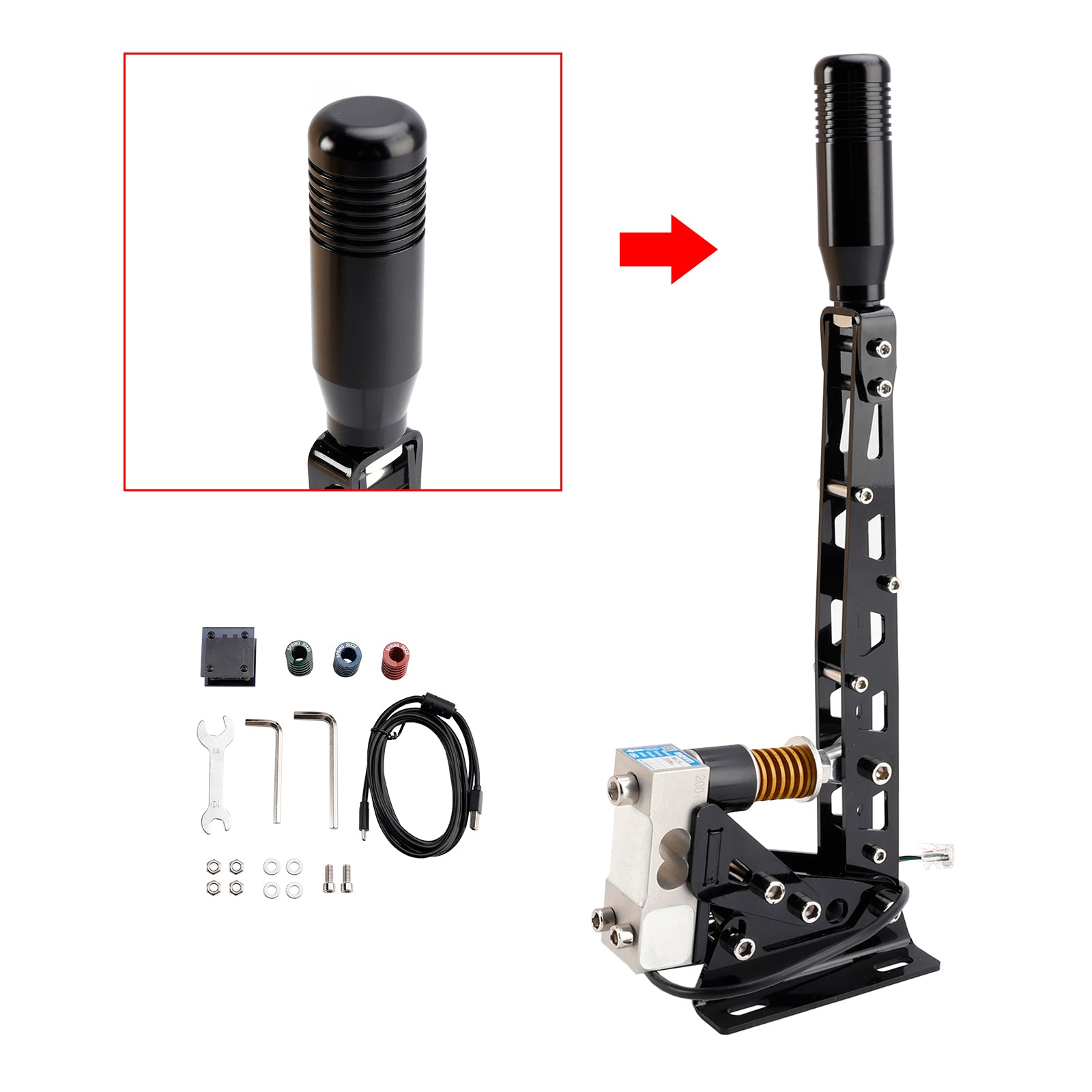 SIM USB Handbrake PC 64bit 200KG Load Cell Racing Games For Logitech G29/G27/G25