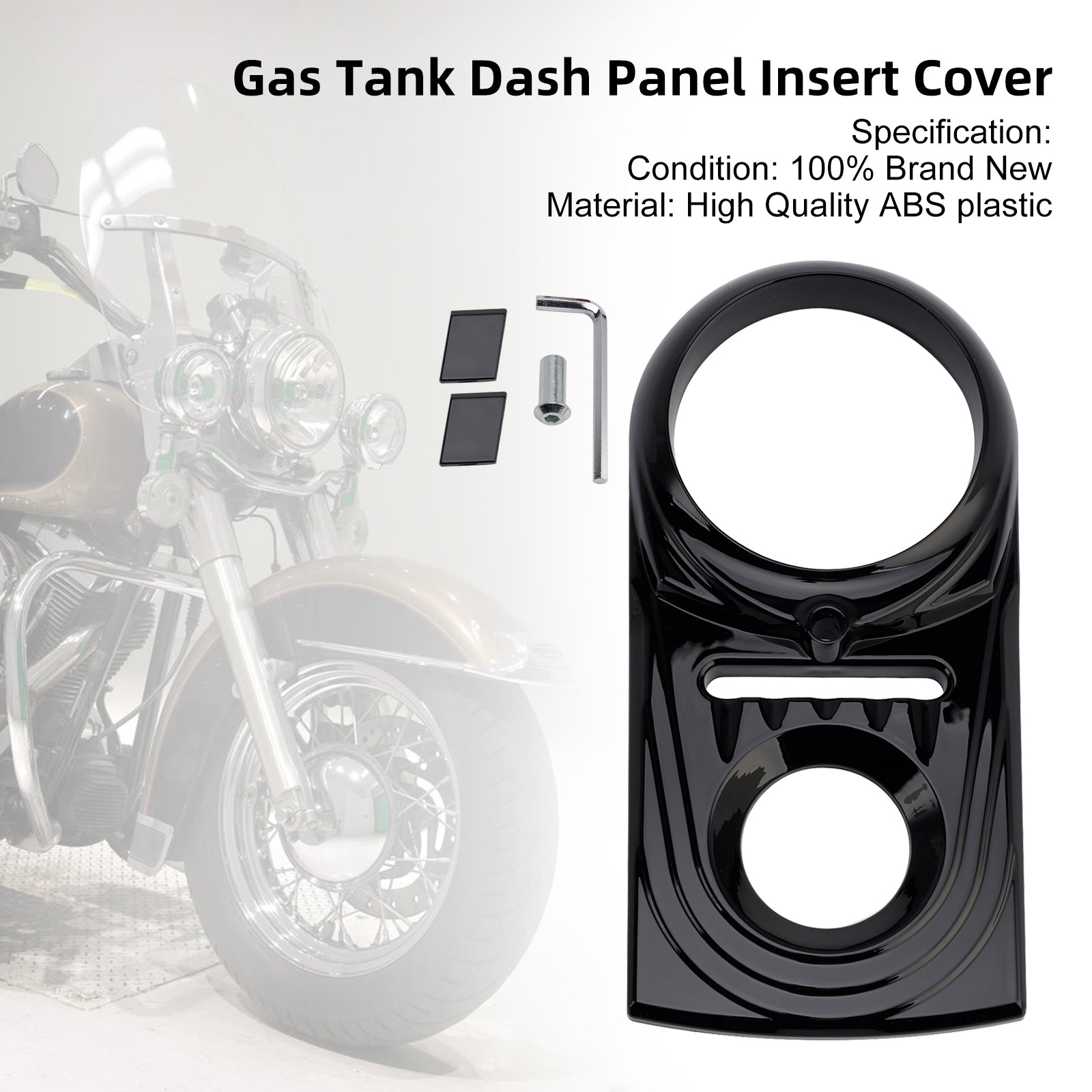 Gas Tank Dash Panel Insert Cover For Softail FLSTC FXST Street Glide
