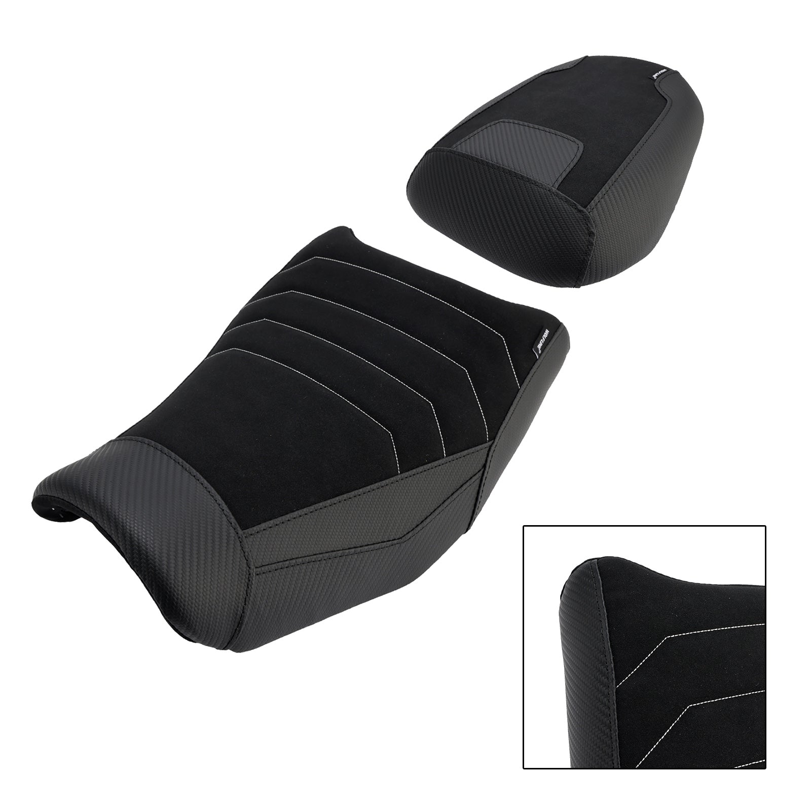 Driver&Passenger Seat Kit Rear Cushion Black For Suzuki V-Strom250Sx 2024-2025