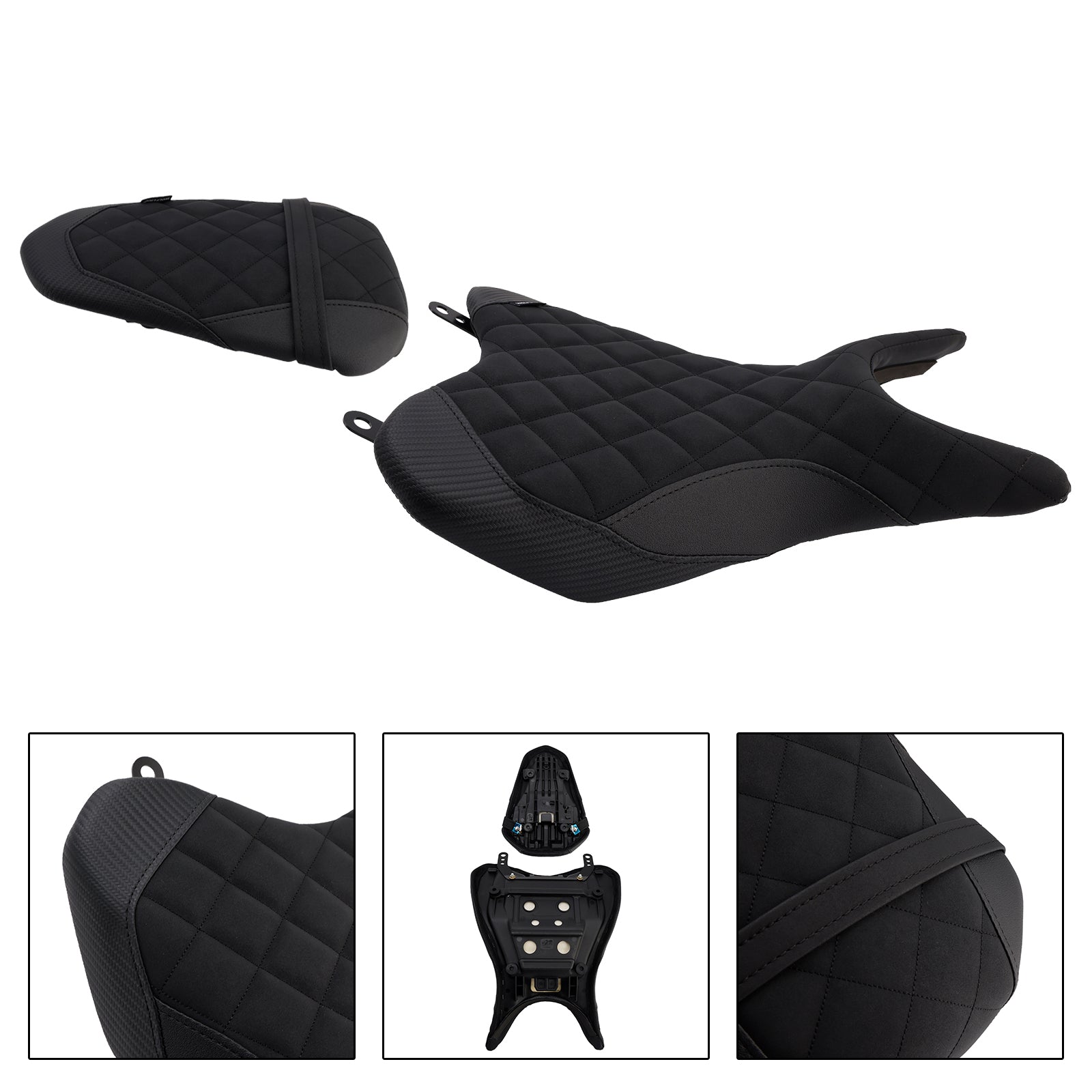 Driver&Passenger Seat Rear Cushion Black For Yamaha Yzf-R3 2025- Mt-03 2025-