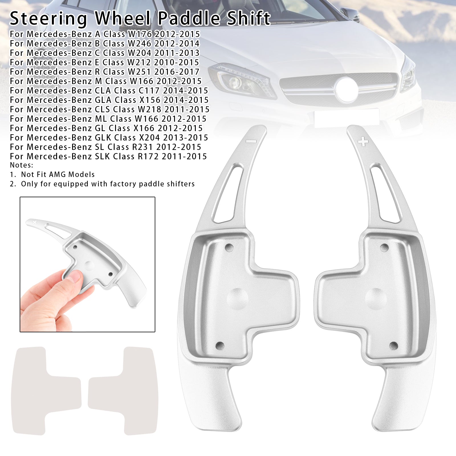 Stuurschakelpeddel voor Mercedes-Benz B GL GLA 12-15