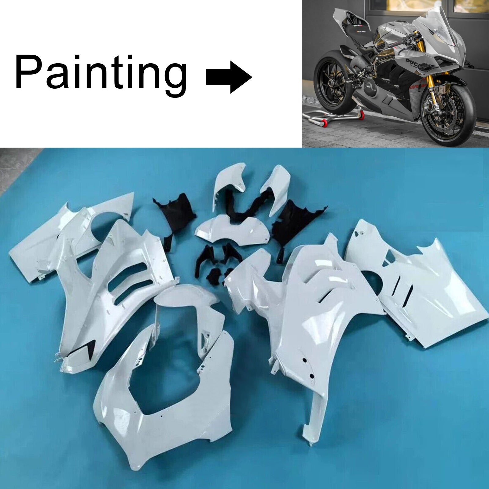 2022-2024 Ducati Panigale V4/V4S 2023-2024 V4SP/V4R Kit de carénage injection