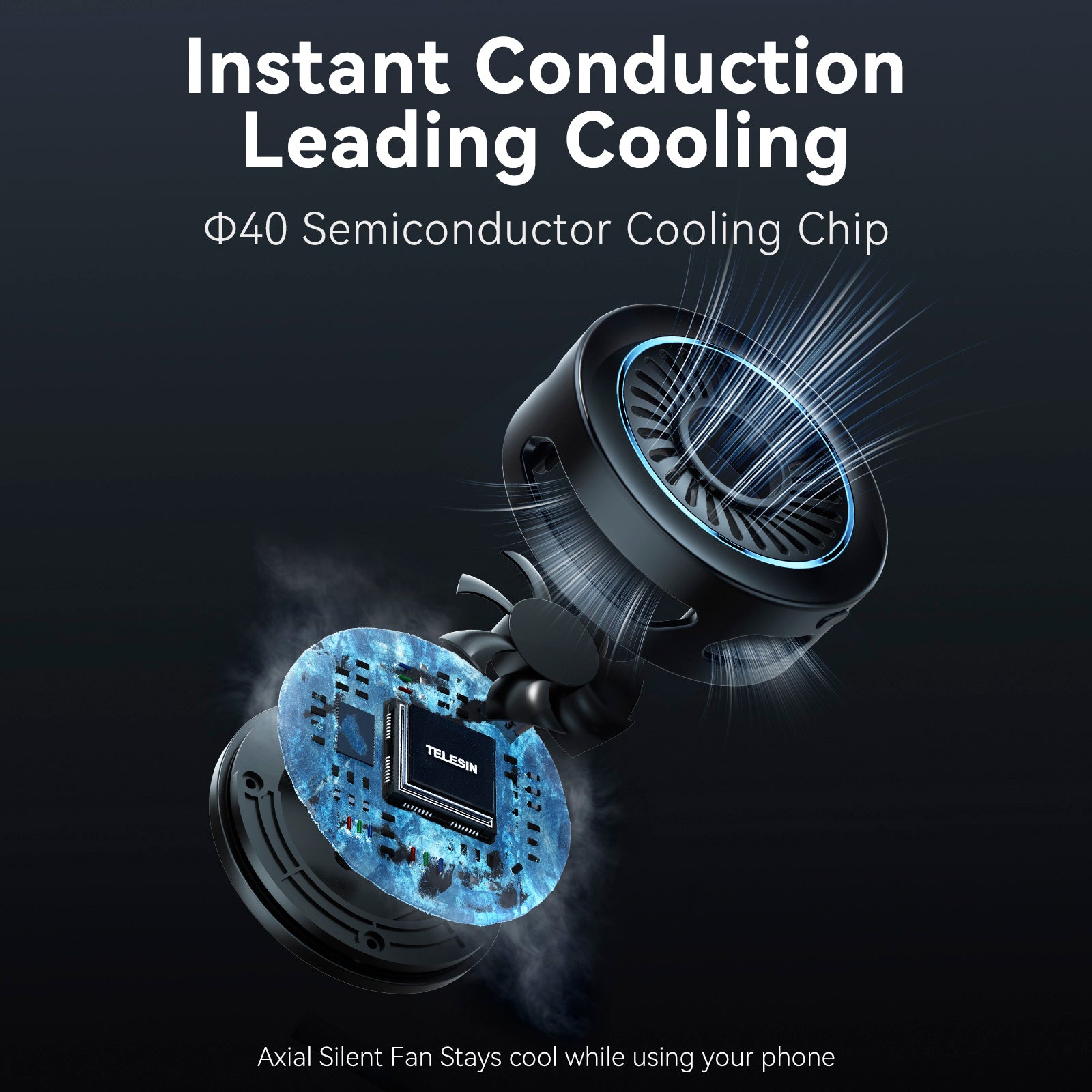 Téléphone mobile diffusé en direct de radiateur de charge sans fil semi-conducteur magnétique