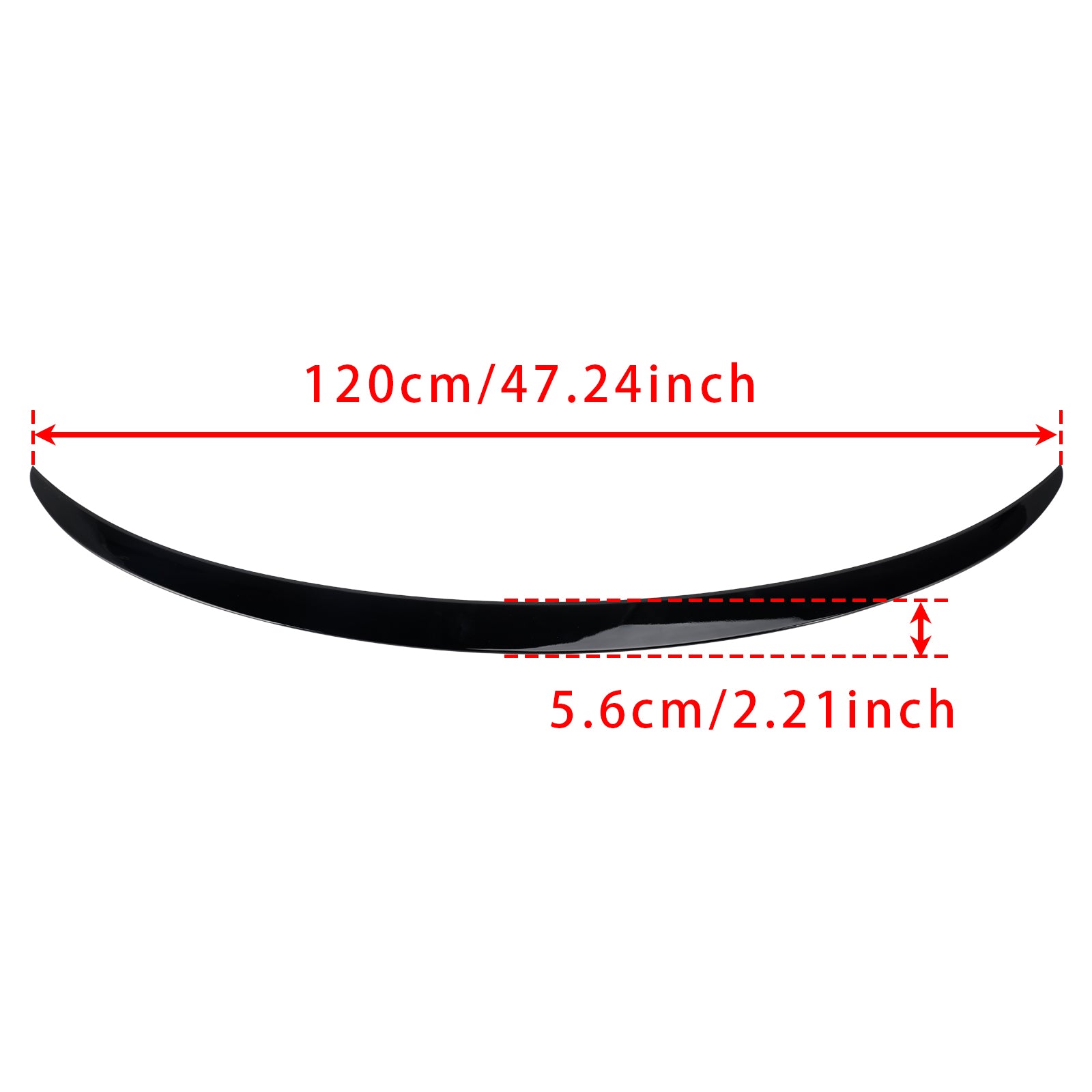 2017-2023 Tesla Model 3 Original Factory Style Gloss Black Rear Boot Spoiler Generic