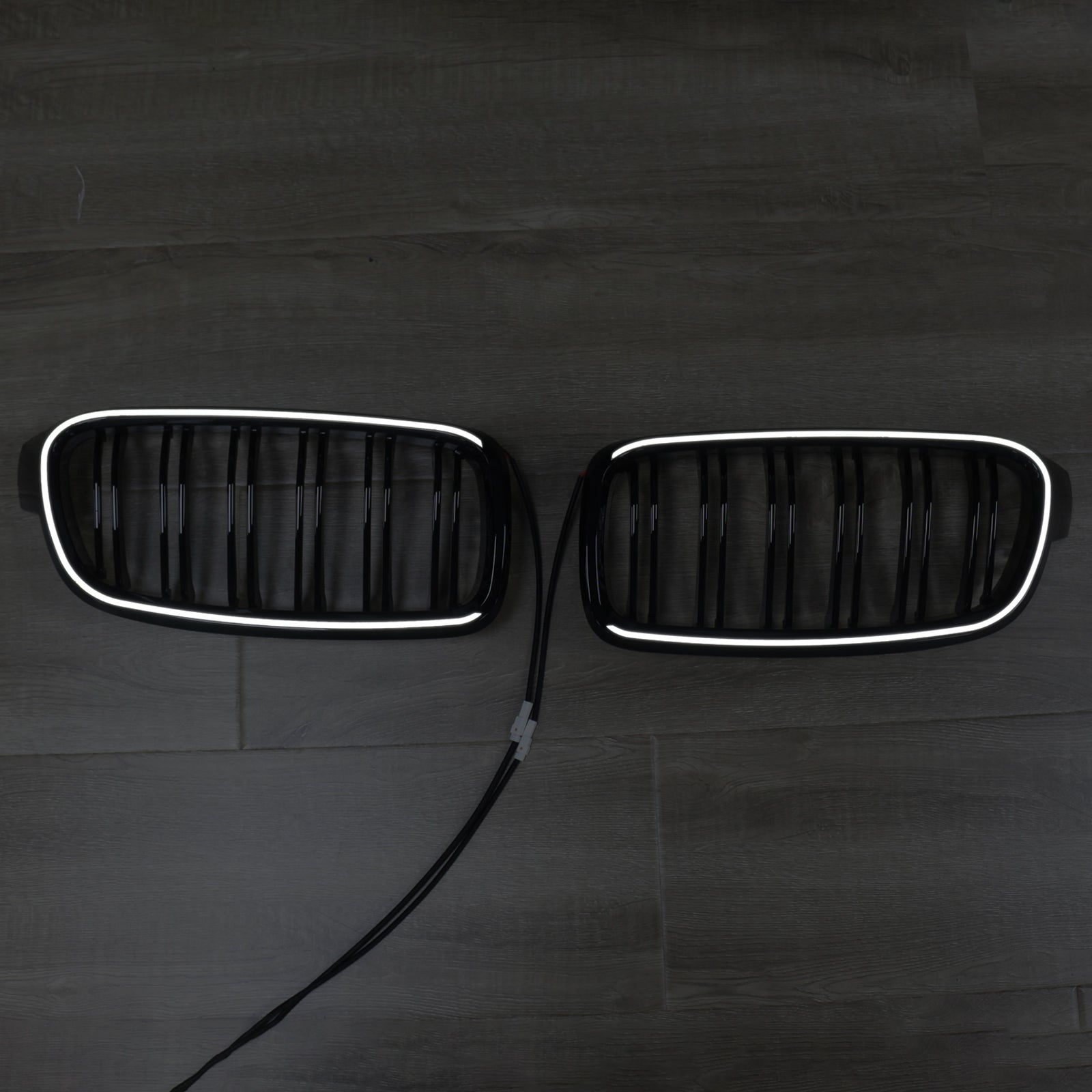 Parrilla frontal tipo riñón de doble listón para BMW Serie 3 F30 Sedan 2012-2019