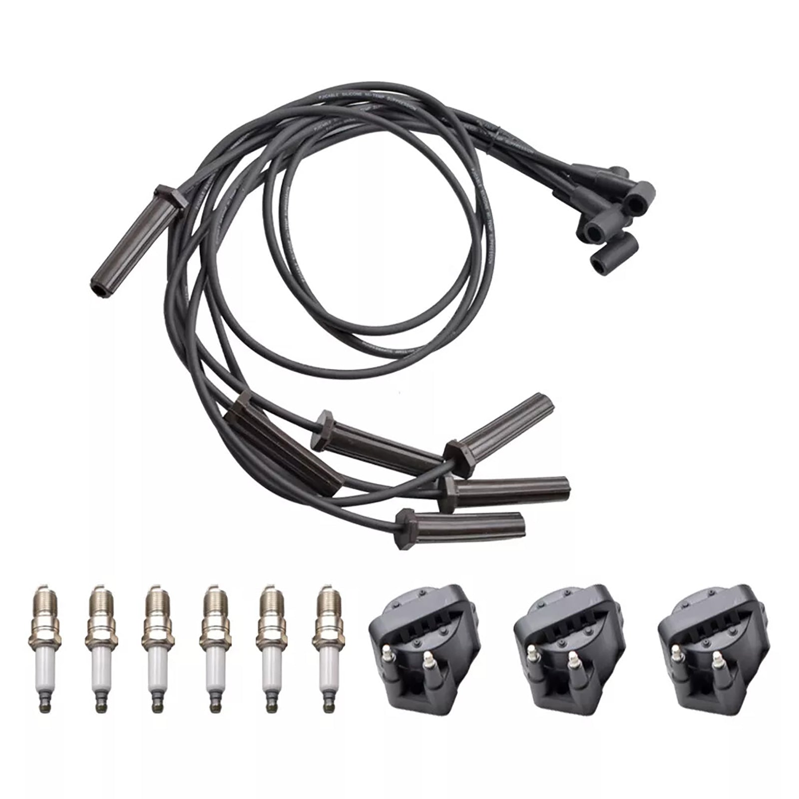 2007-2008 Buick Lucerne 3.8L V6 6 bujías+3 bobinas de encendido DR39 +6 cables 19353734 10472401