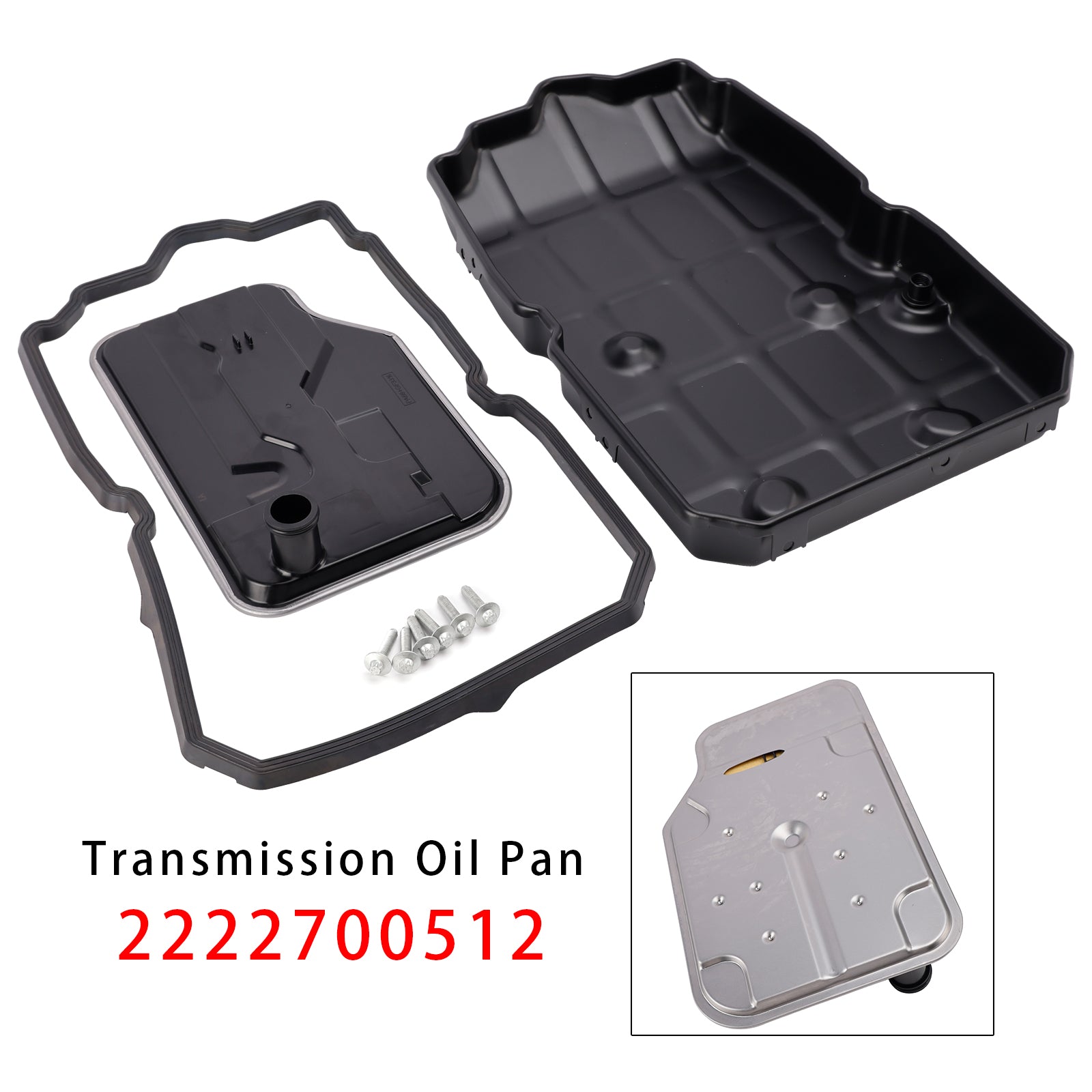 722.9 Transmission Oil Pan W/Gasket&Filter Kit For Benz X218 W203 W212 W166