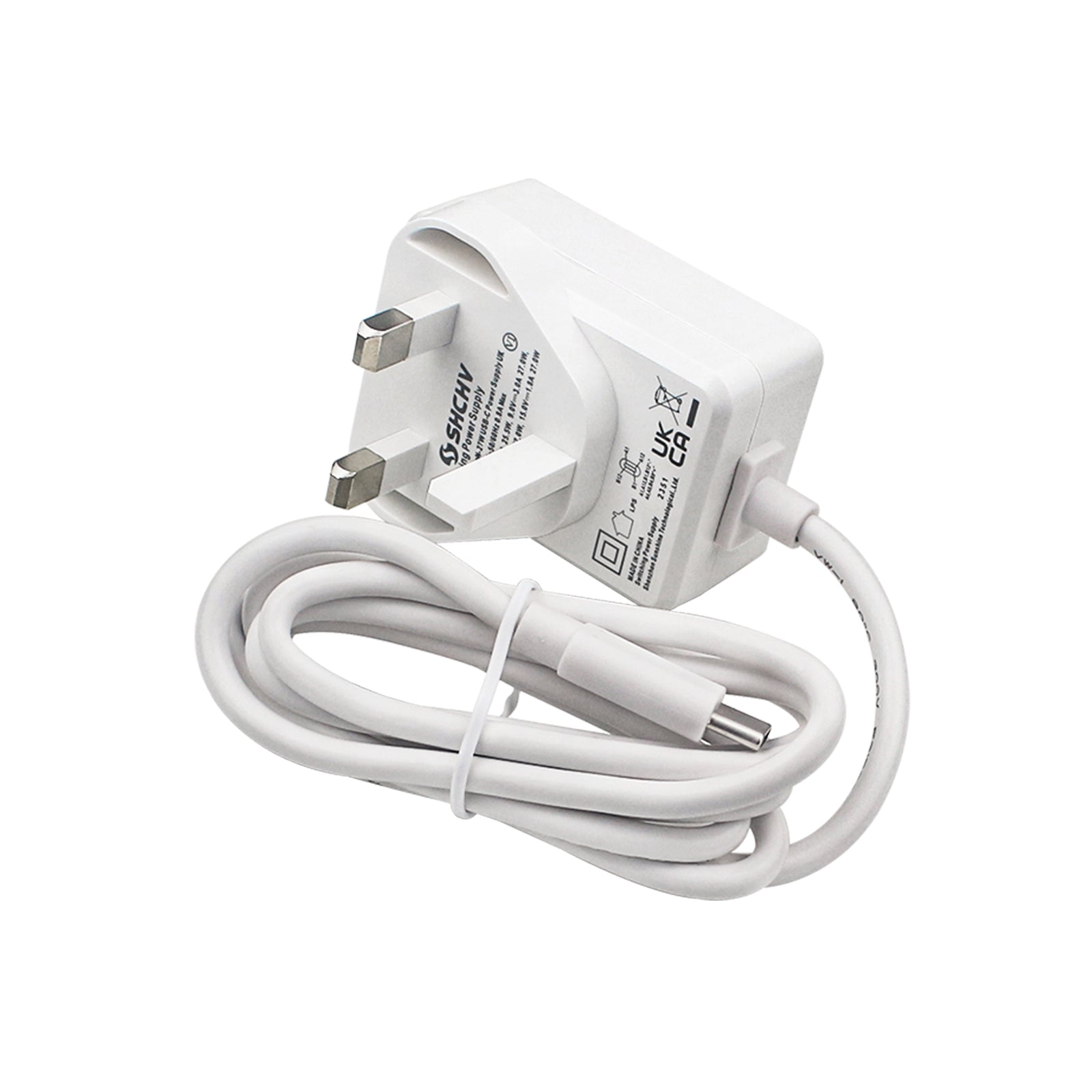 Adaptador de corriente Raspberry Pi 5, interfaz USB-C, potencia de 27W, 5V5A, corriente completa