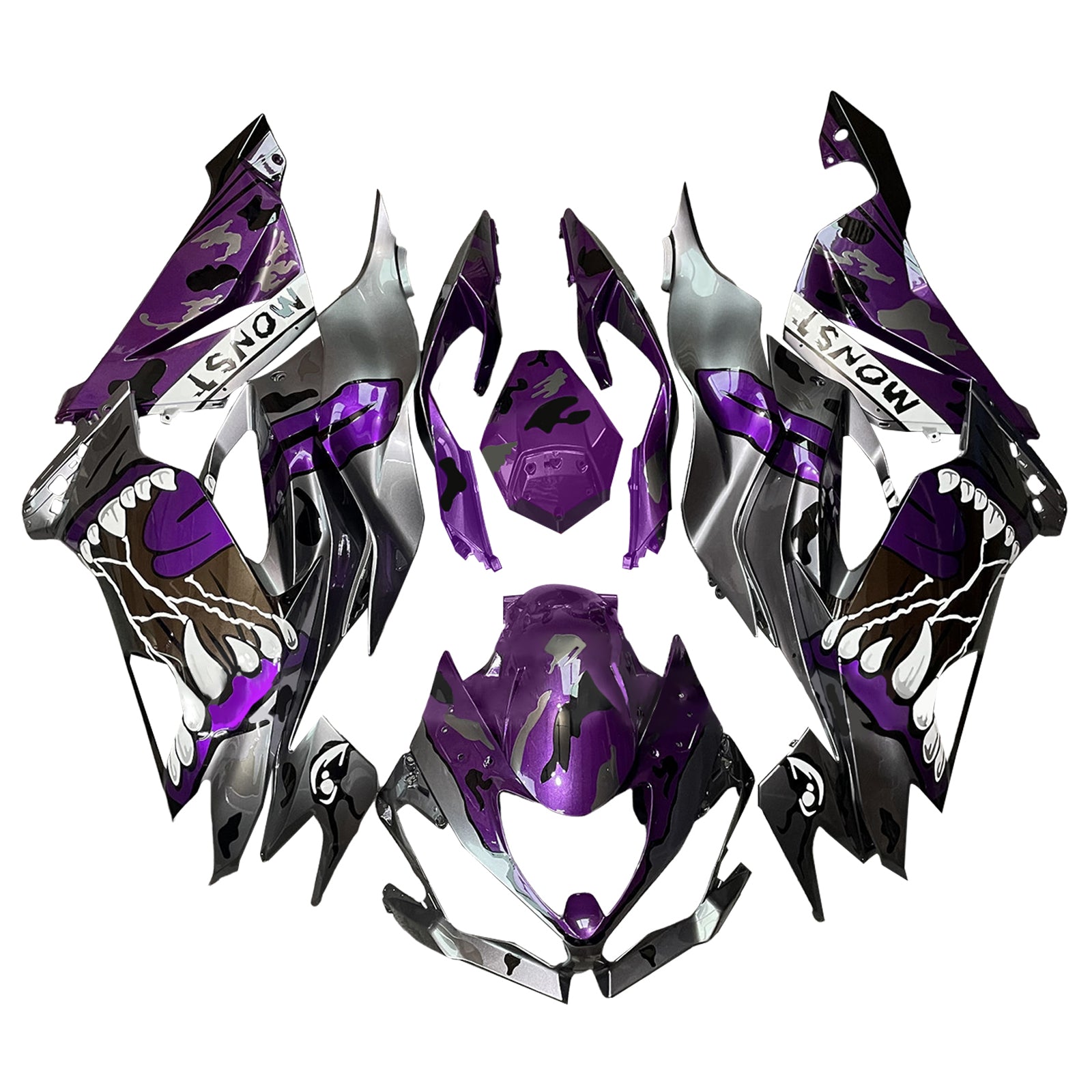 Injectiekuipset carrosserie kunststof ABS geschikt voor Kawasaki ZX6R 2019-2023