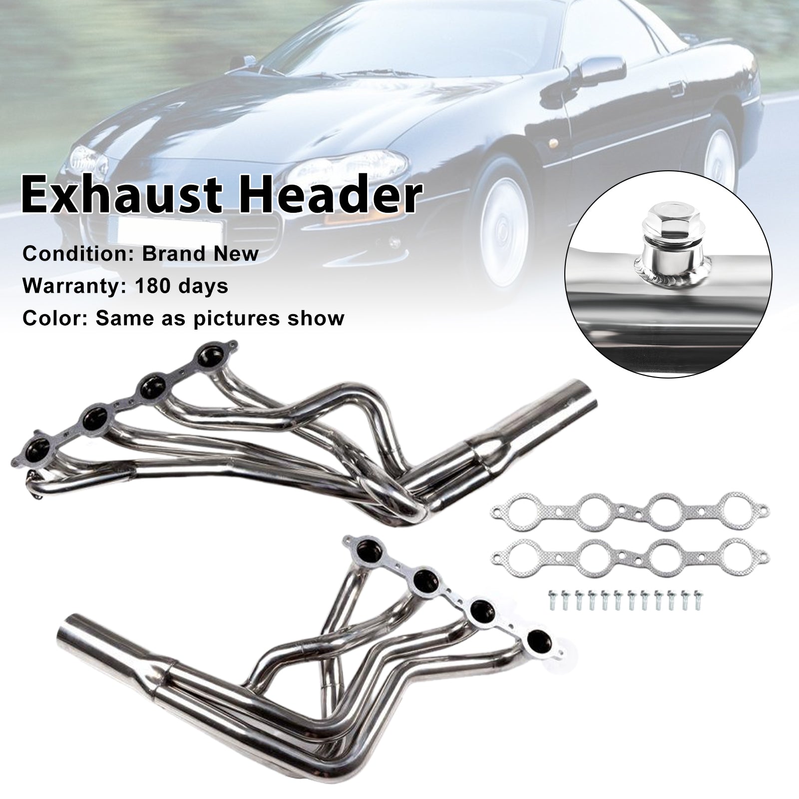 Exhaust Manifold Header Fit Chevy Camaro 1998-2002 Fit Pontiac Firebird 5.7L