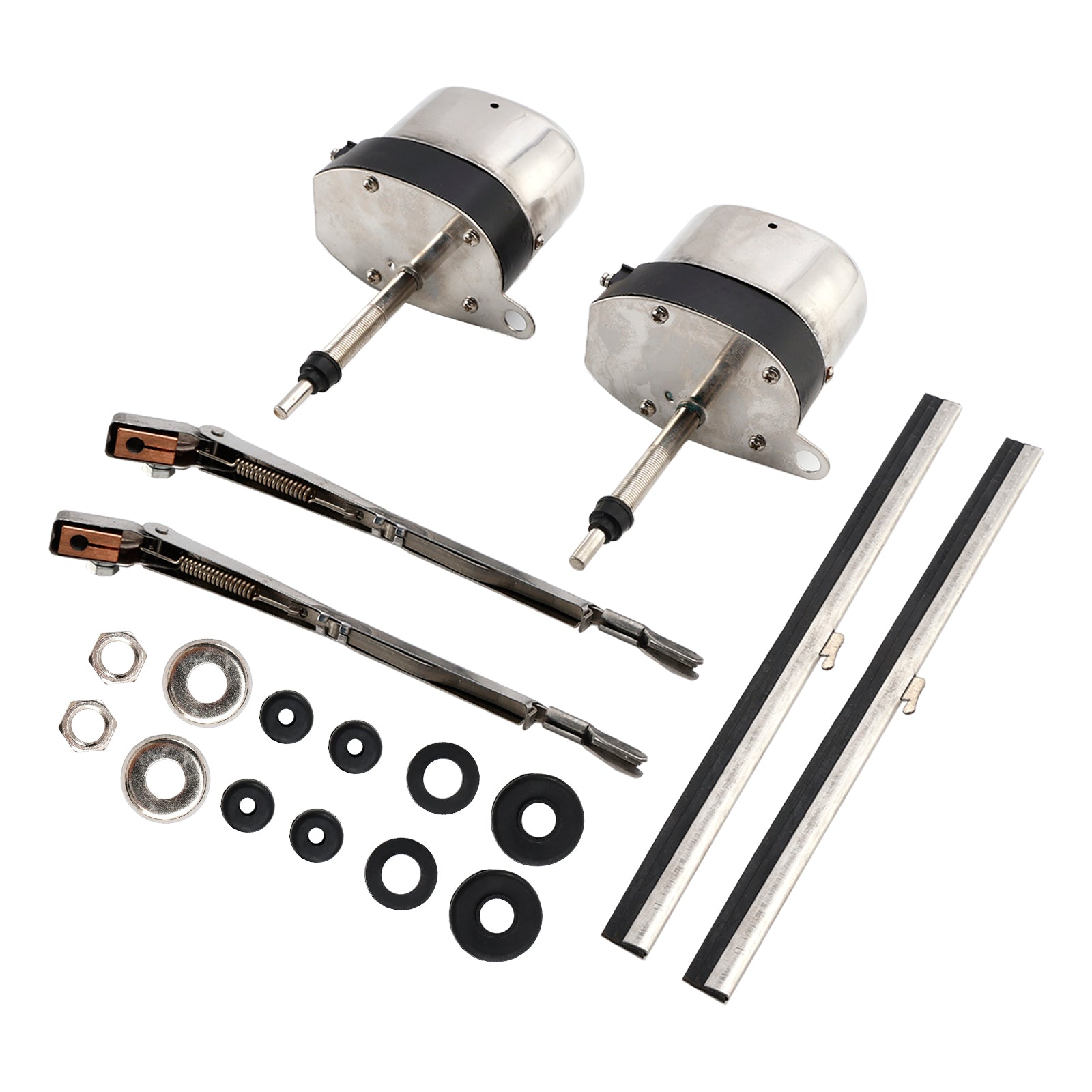 Pair of Stainless Windshield Wiper Motor Hot Street Rod for Jeep for Ford