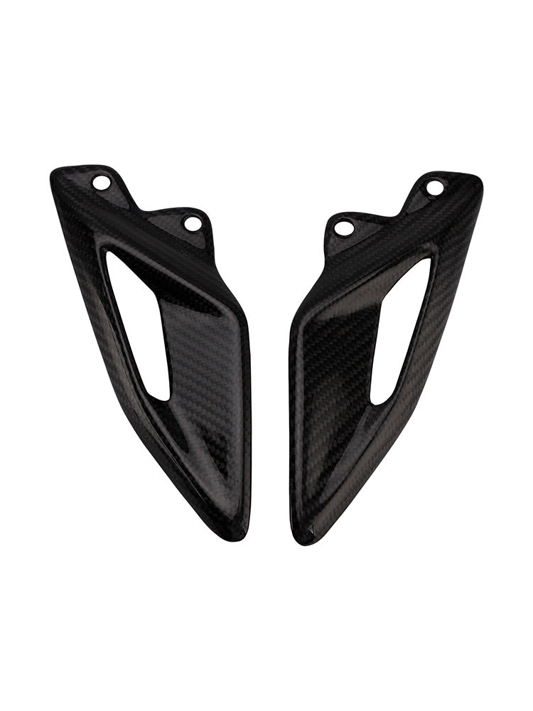 Panneau de Protection des pieds en Fiber de carbone véritable, pour Street Triple 765 RS 2016 – 2022