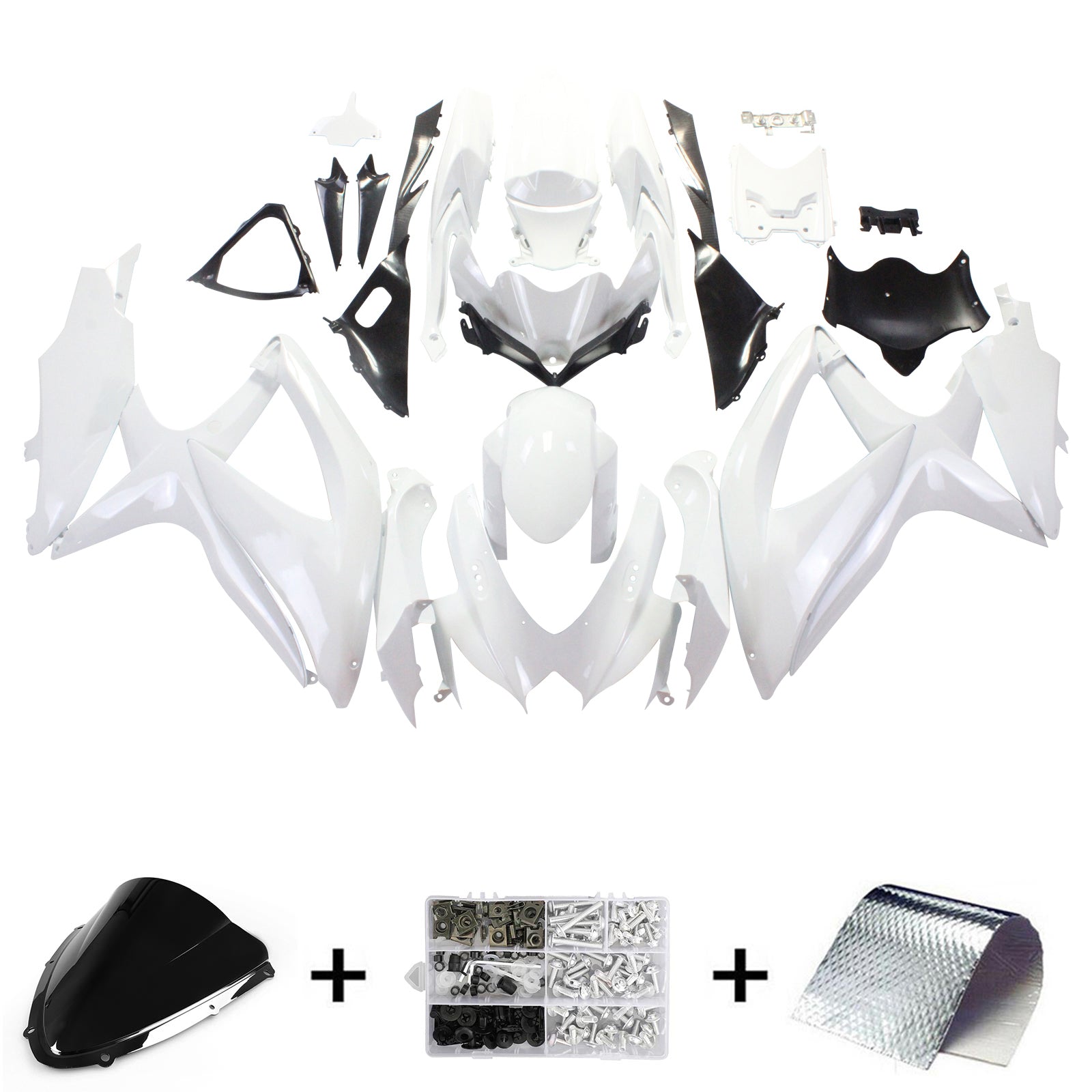 Injection Fairing Kit Bodywork Plastic ABS For Suzuki GSXR 600/750 2008-2010 K8