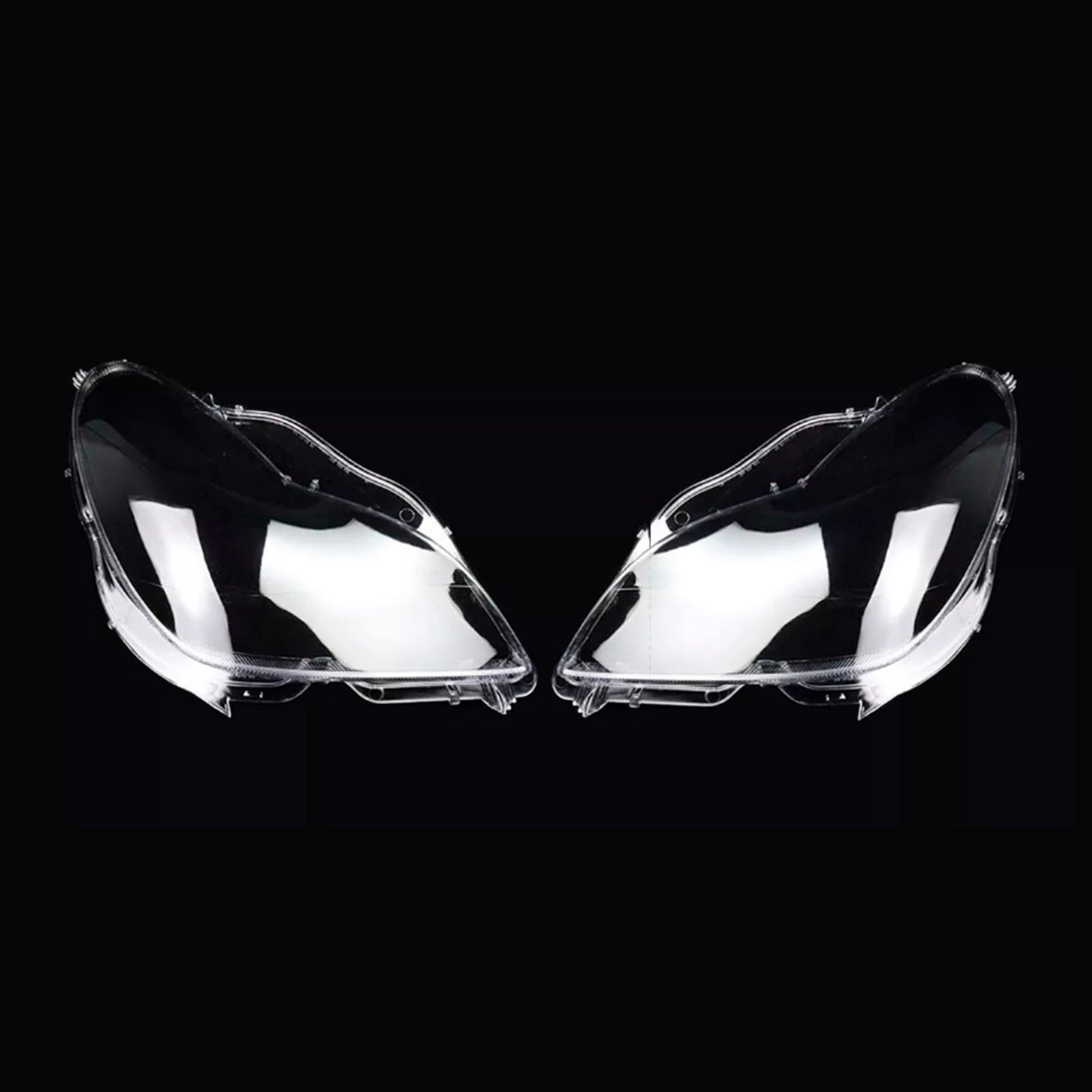 2006-2011 Mercedes W219 CLS350 CLS500 2PCS Front Headlight Glass Clear Cover
