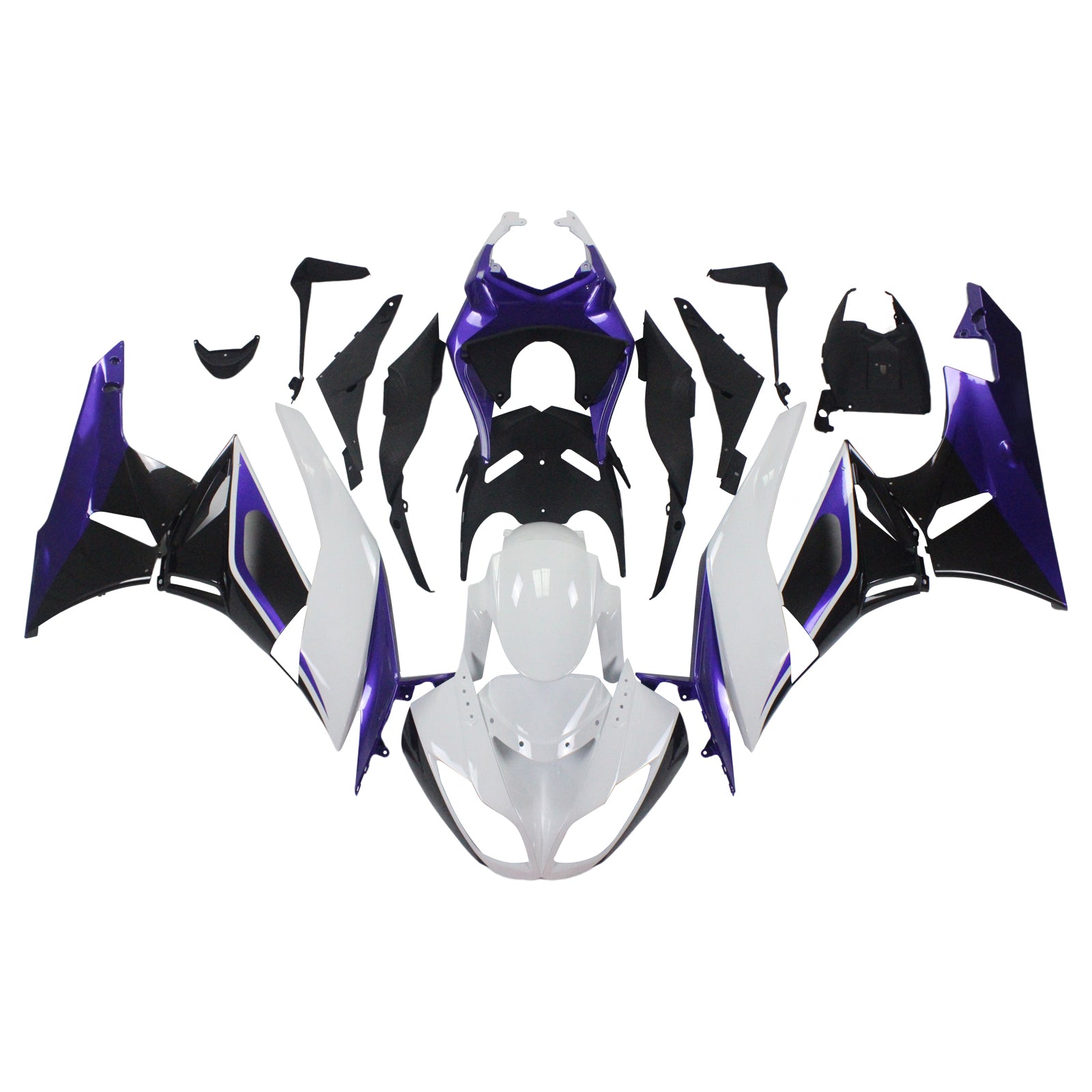 Injection Fairing Kit Bodywork Plastic ABS fit For Kawasaki ZX6R 636 2009-2012
