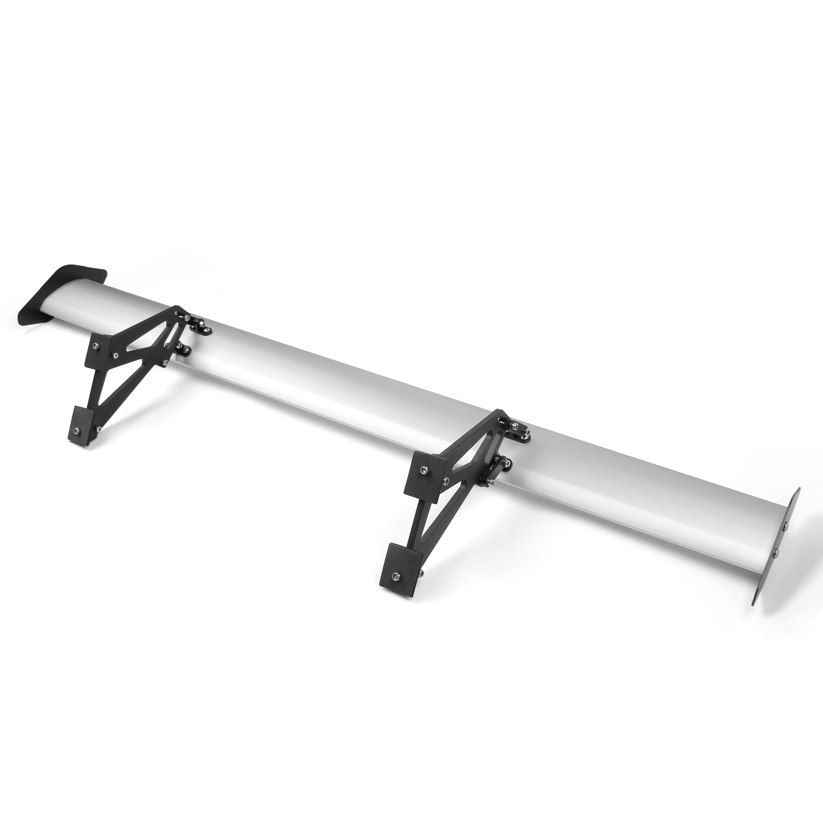 53" Universell Sedan Justerbar Aluminium GT Bakre Bagagevinge Racing Spoiler Silver