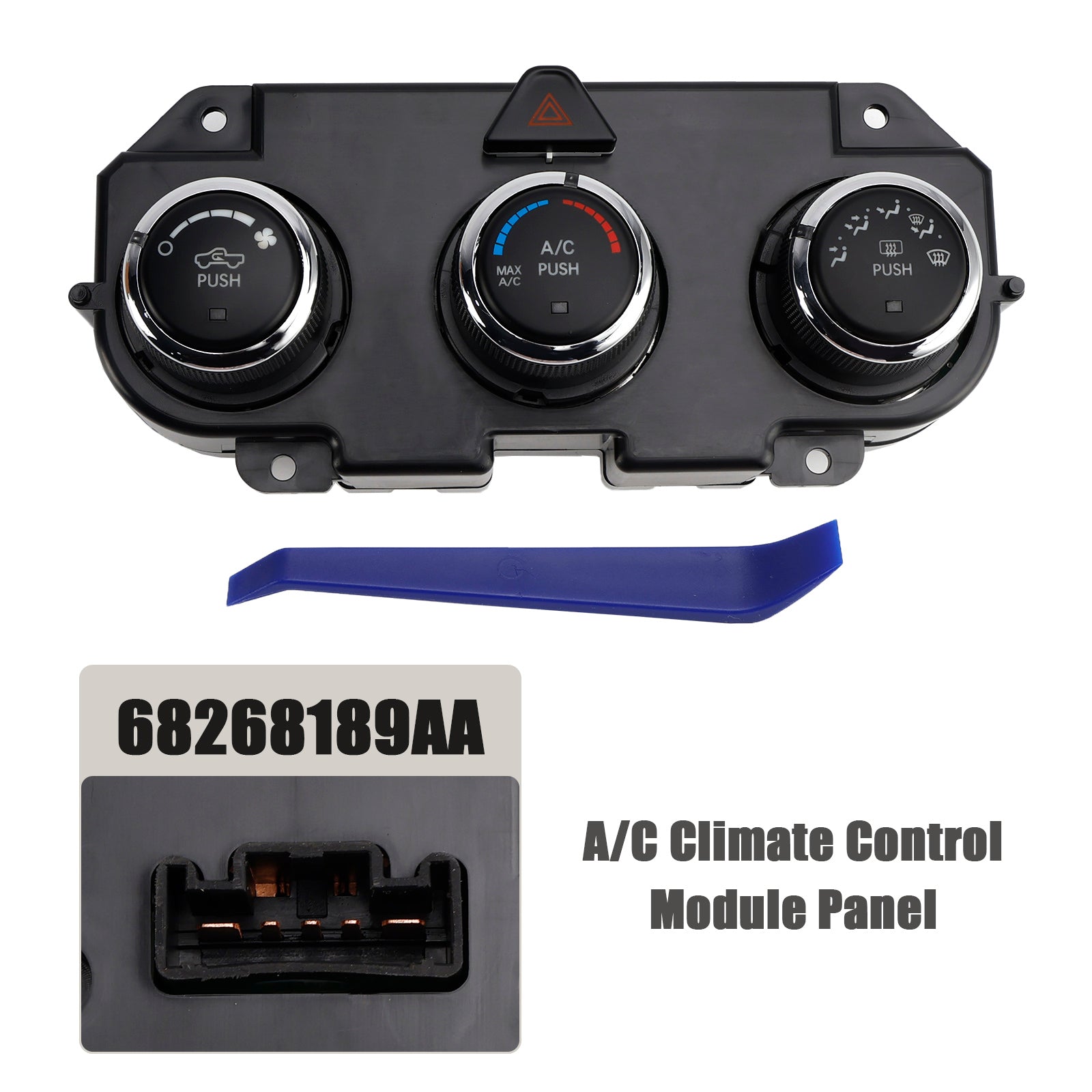 Panel A/C Climate Control Modul 68268189AA pre Dodge RAM 1500 2500 2013-2018