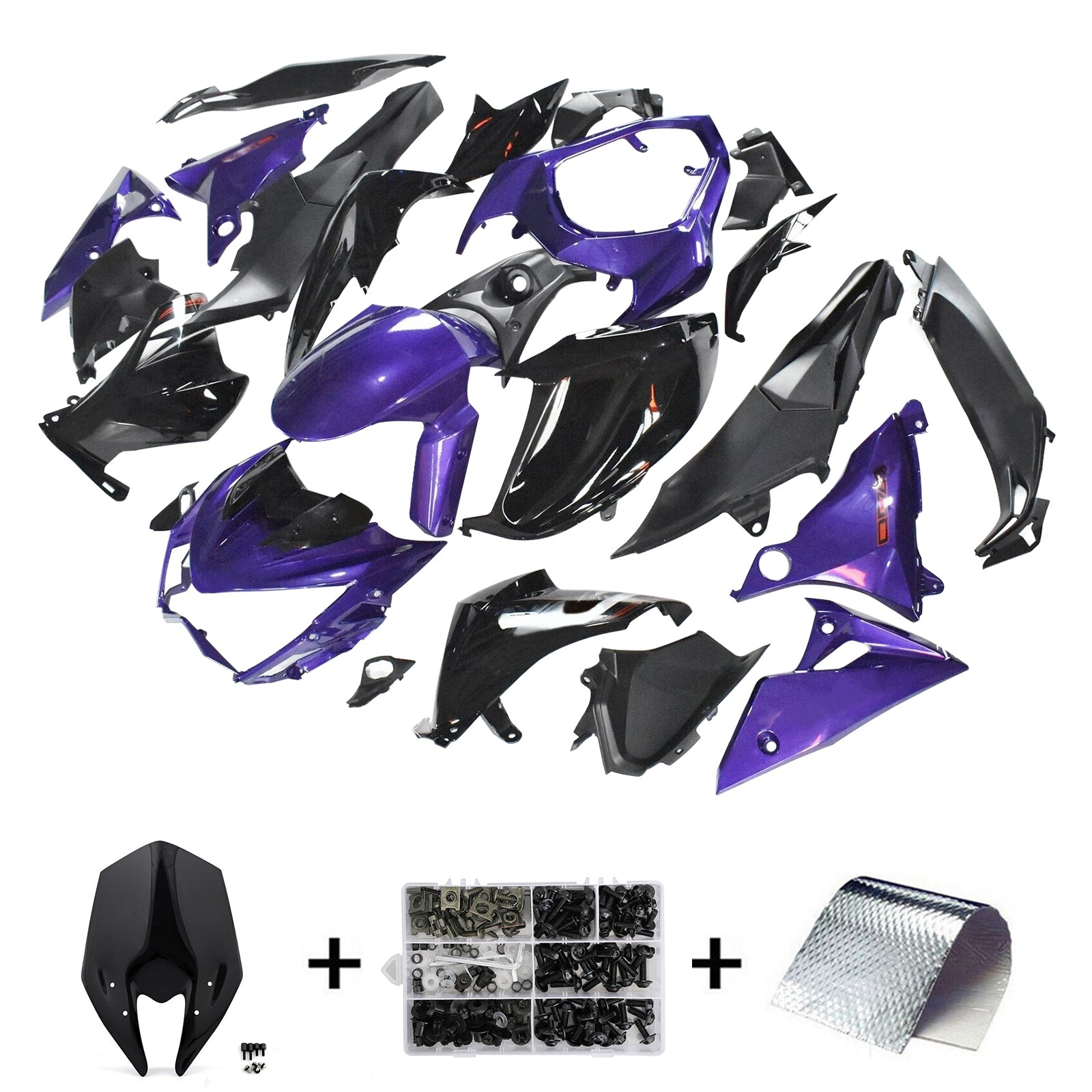 2013-2018 KAWASAKI Z800 INJEKTION FAIRING KIT BODYWORK PLAST ABS